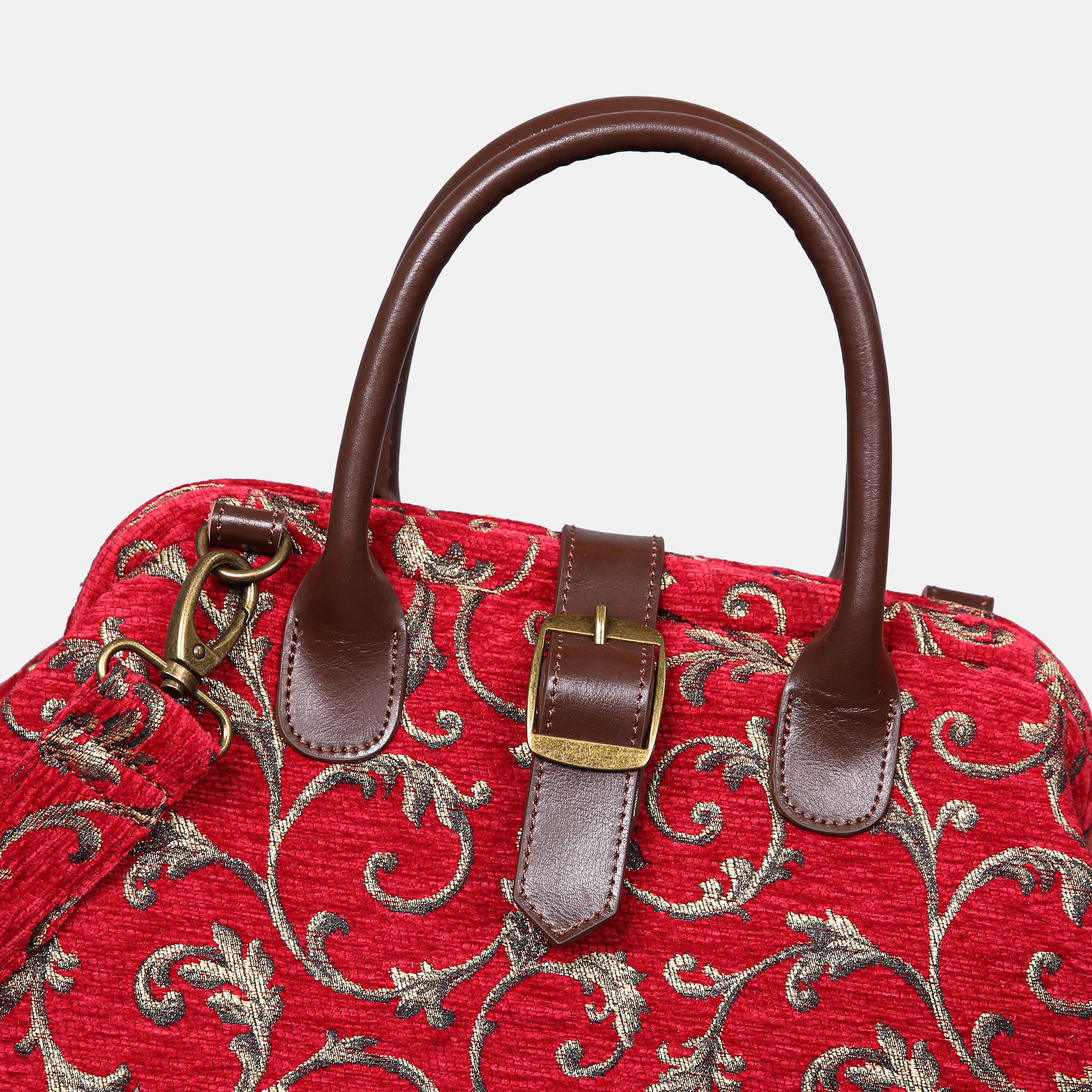 Vintage Ivy Red Carpet Handbag Purse carpet bag MCW Handmade-5