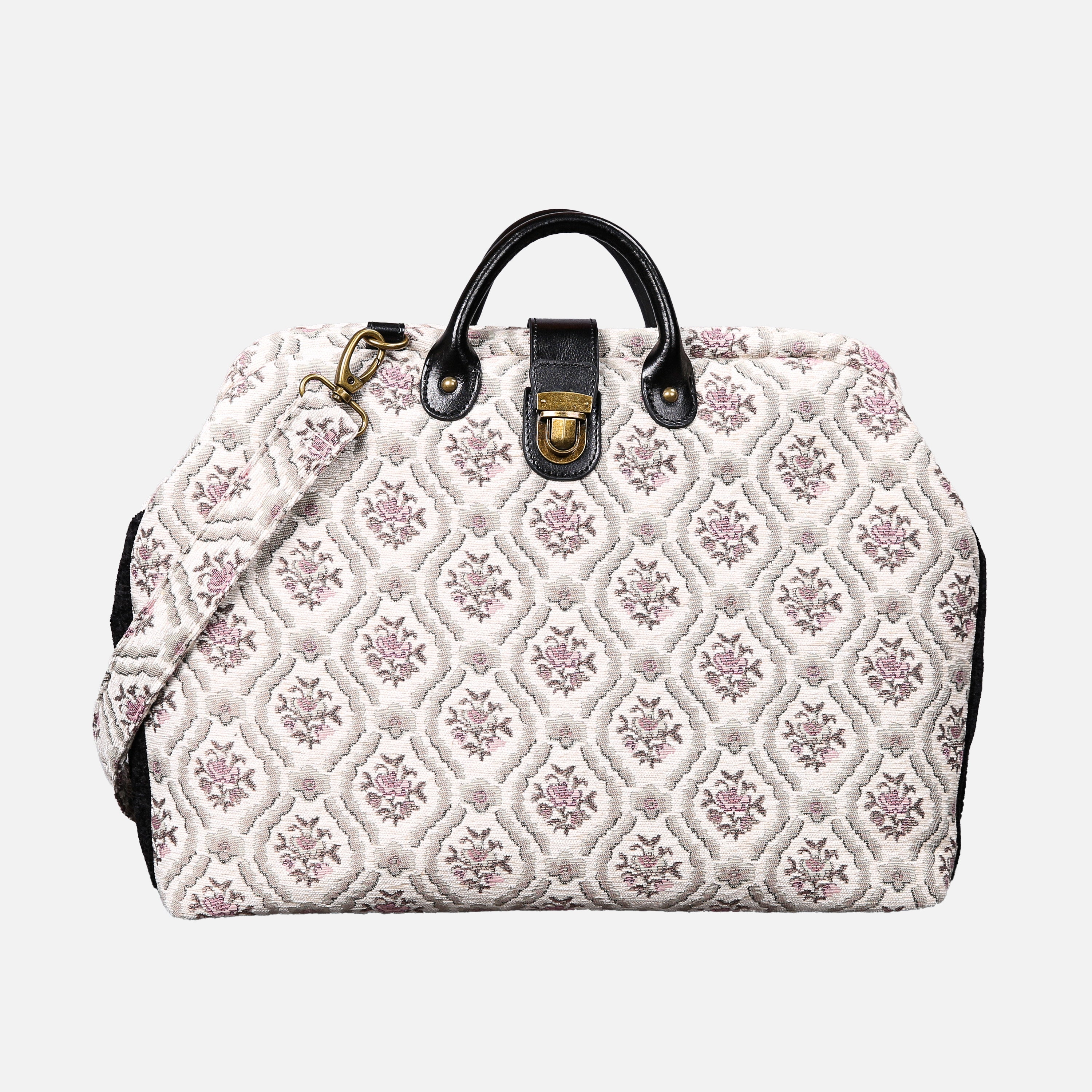 Traditional Cream carpet bag MCW Handmade