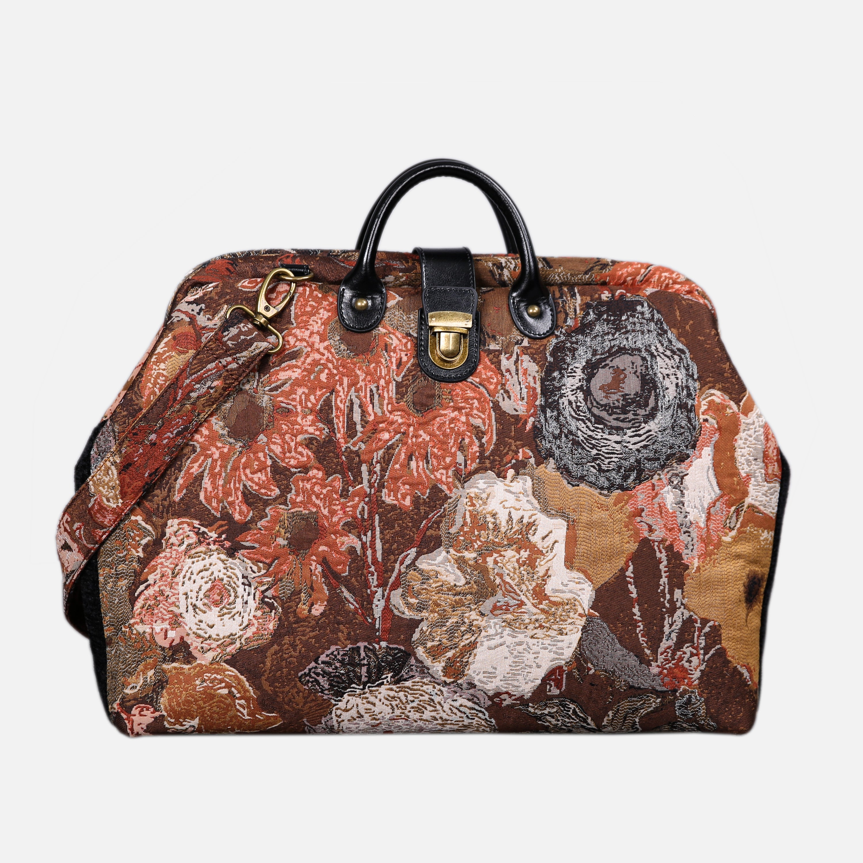 Abstract Brown carpet bag MCW Handmade