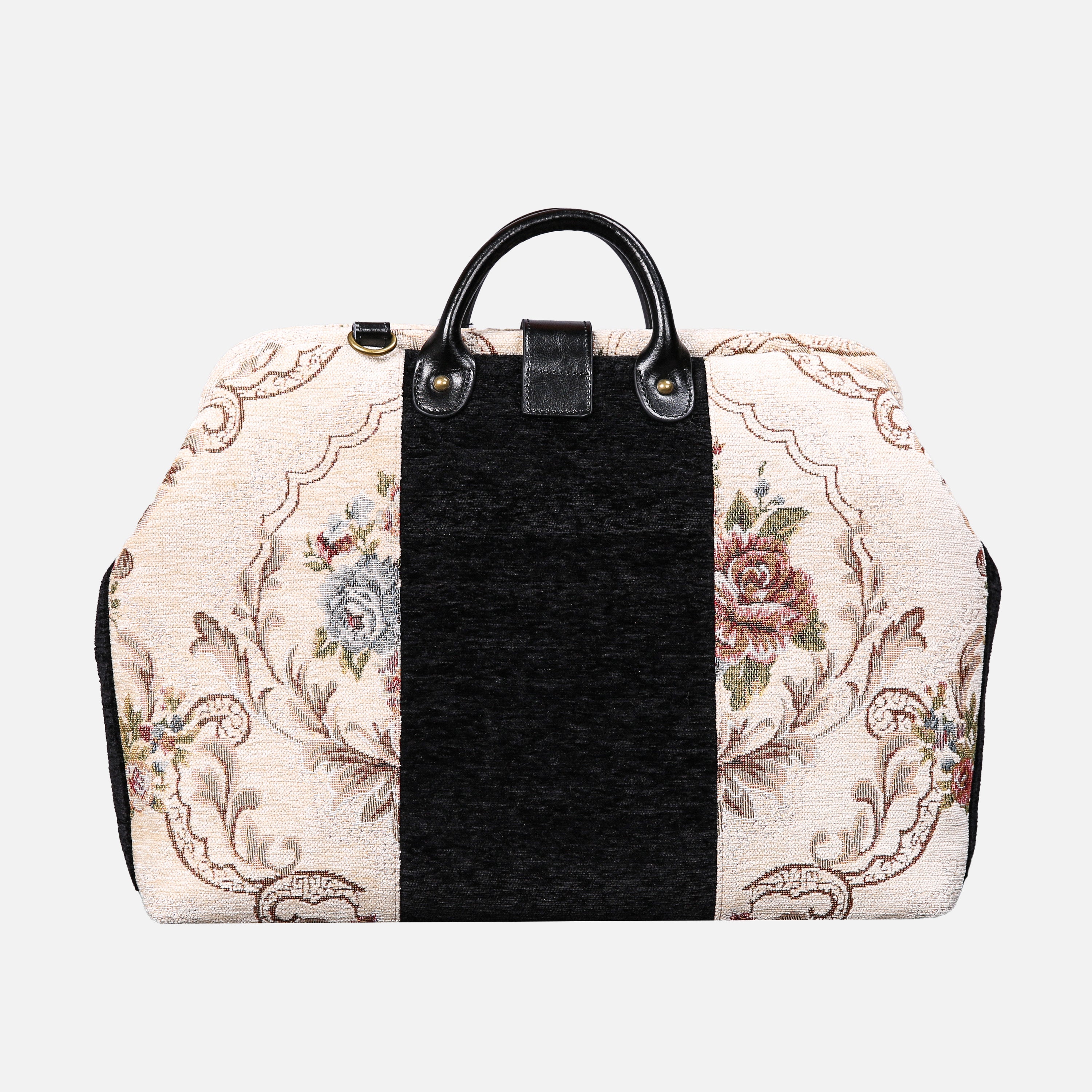 Floral Cream carpet bag MCW Handmade-3