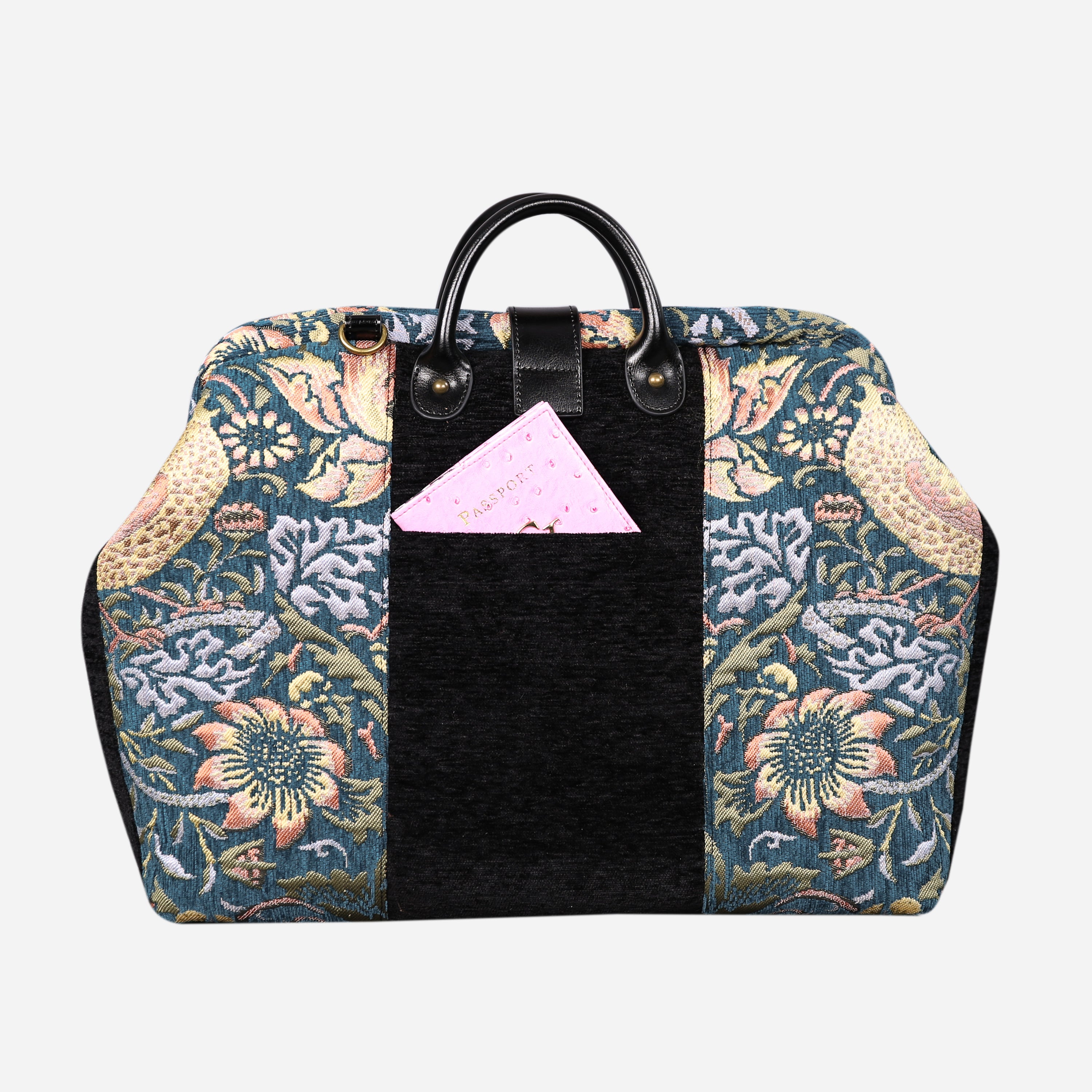 William Morris Strawberry Thief carpet bag MCW Handmade-3