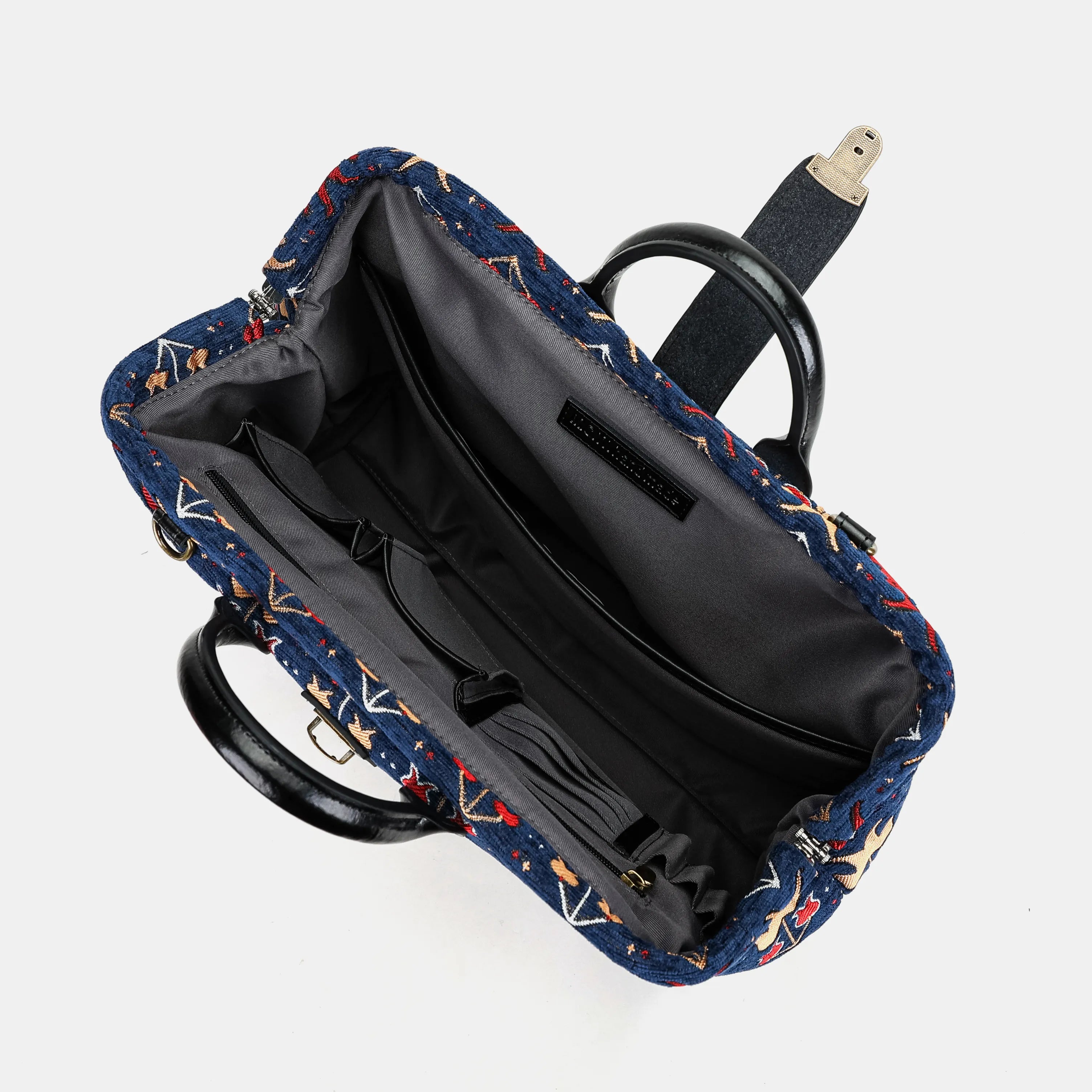 Poppy Bloom Carpetbag of America inside