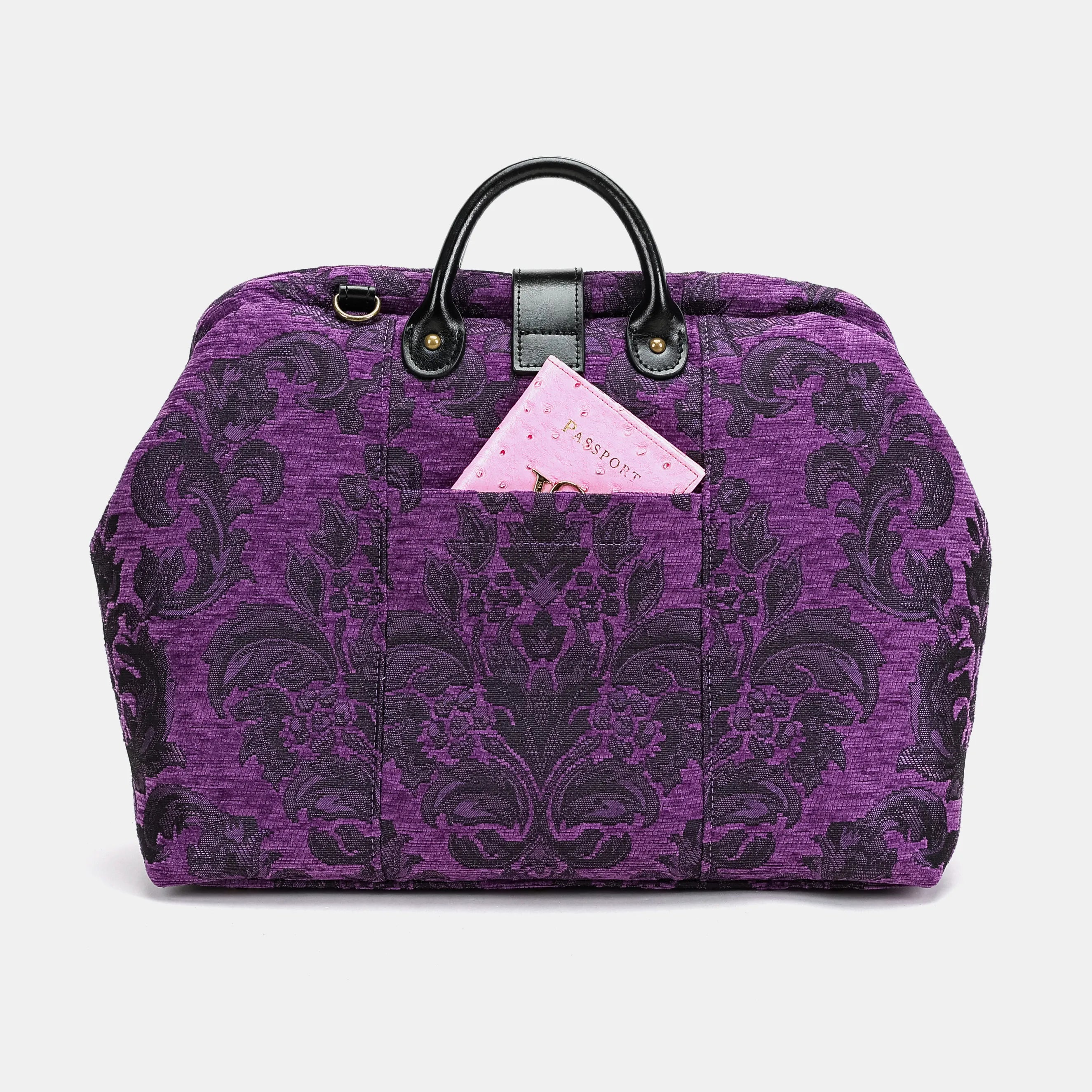 Victorian Blossom Purple Carpetbag of America back