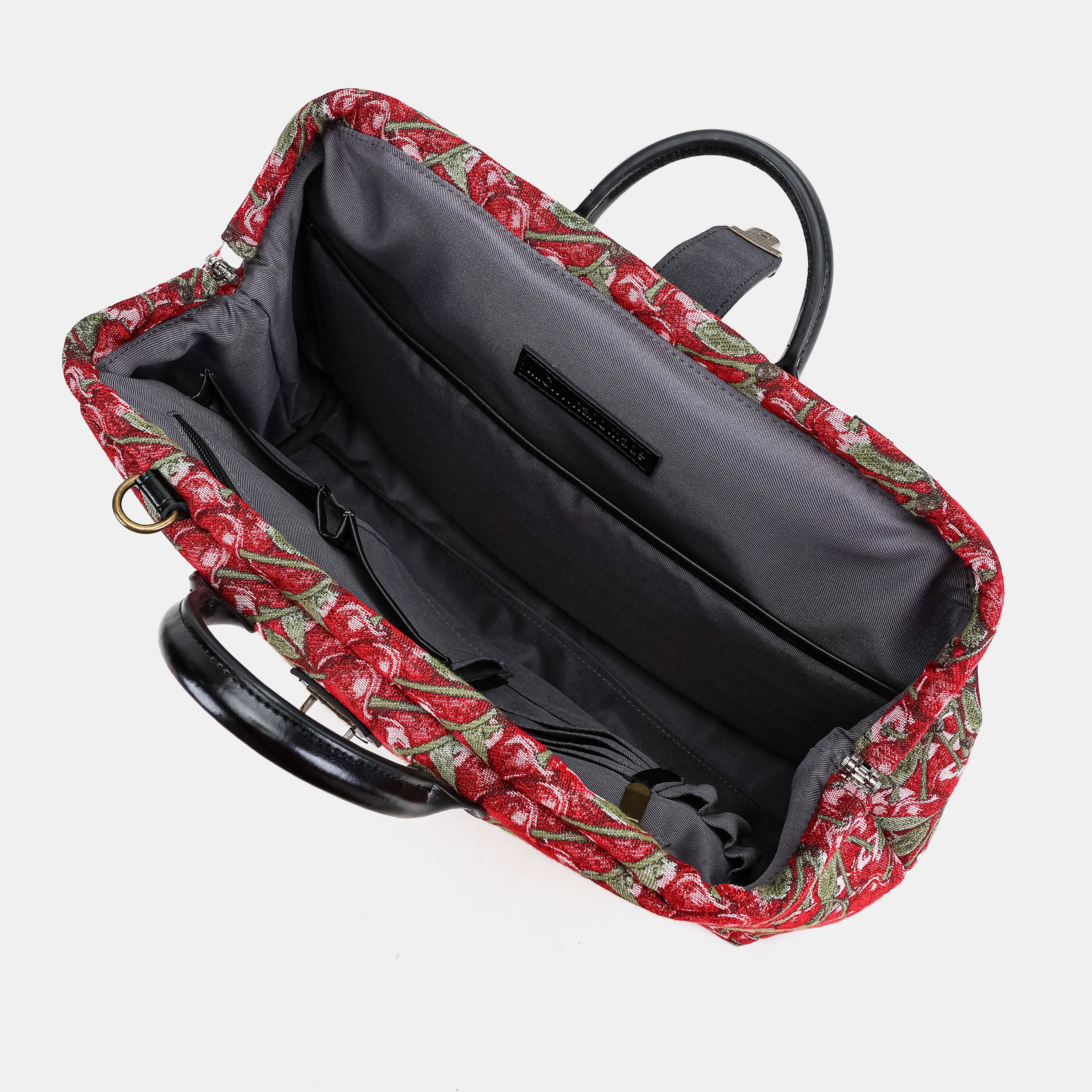Cherry Cascade Carpetbag of America opening