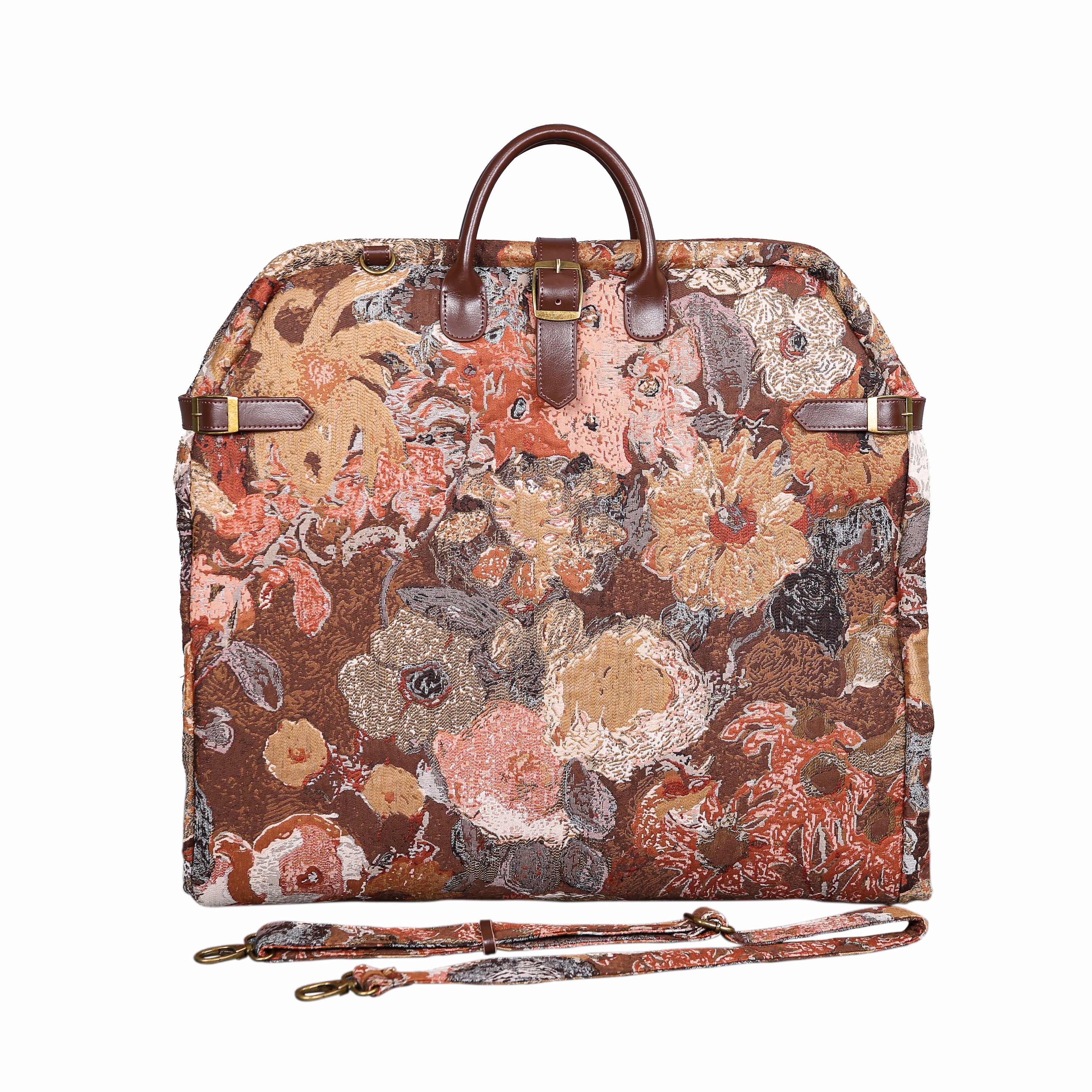 Abstract Brown Carpet Garment Bag carpet bag MCW Handmade