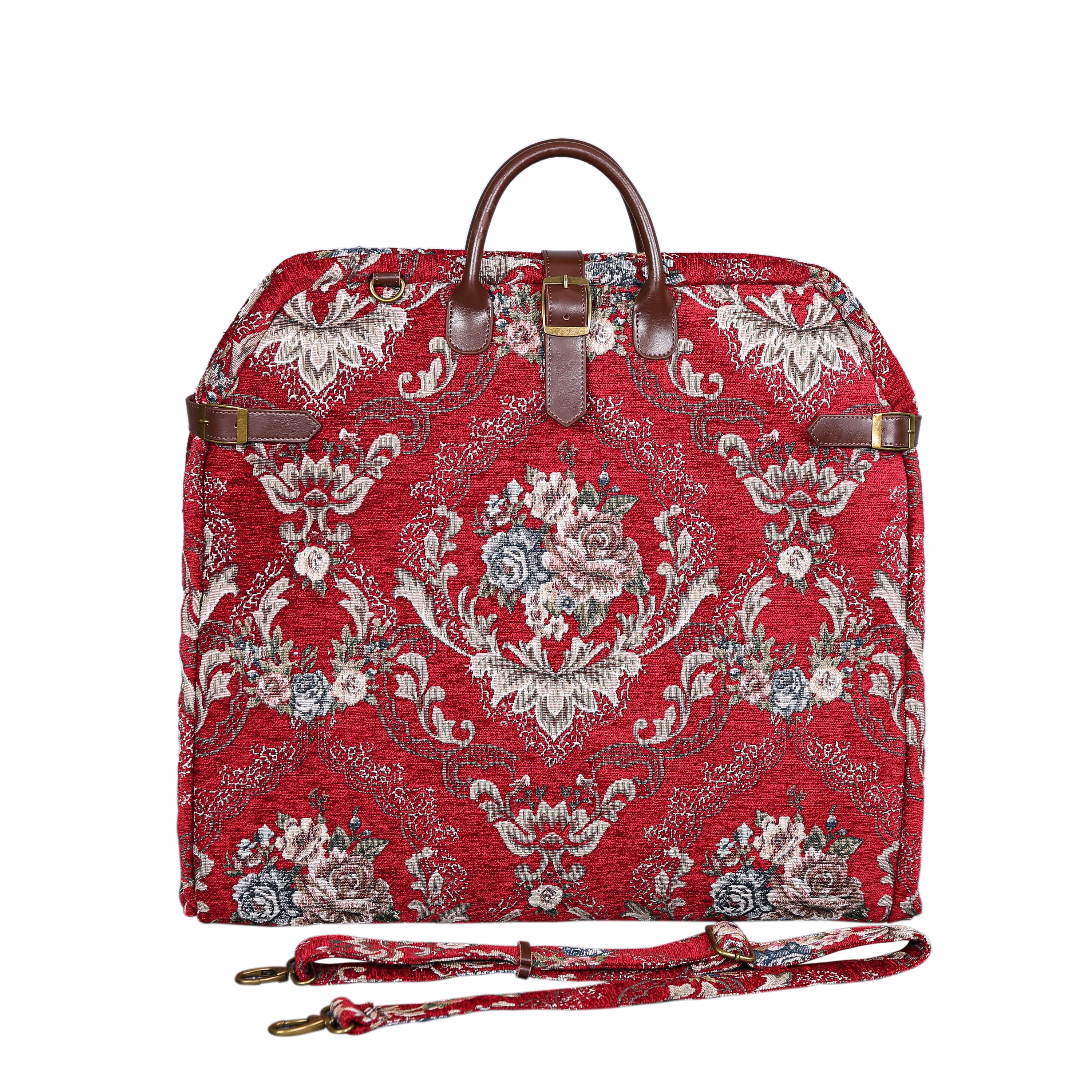 Floral Red Carpet Garment Bag carpet bag MCW Handmade