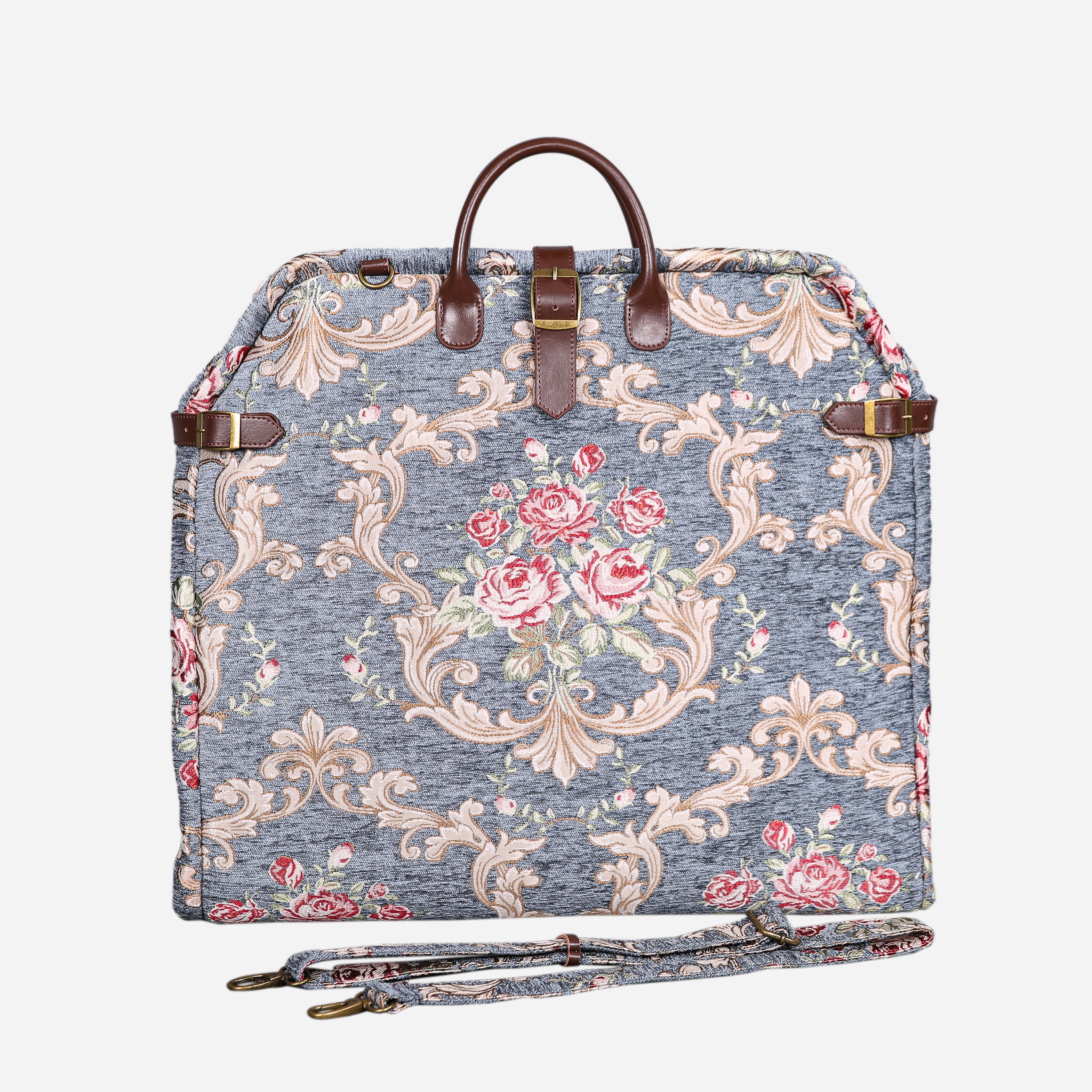 Baroque Garden Grey Carpet Garment Bag carpet bag MCW Handmade