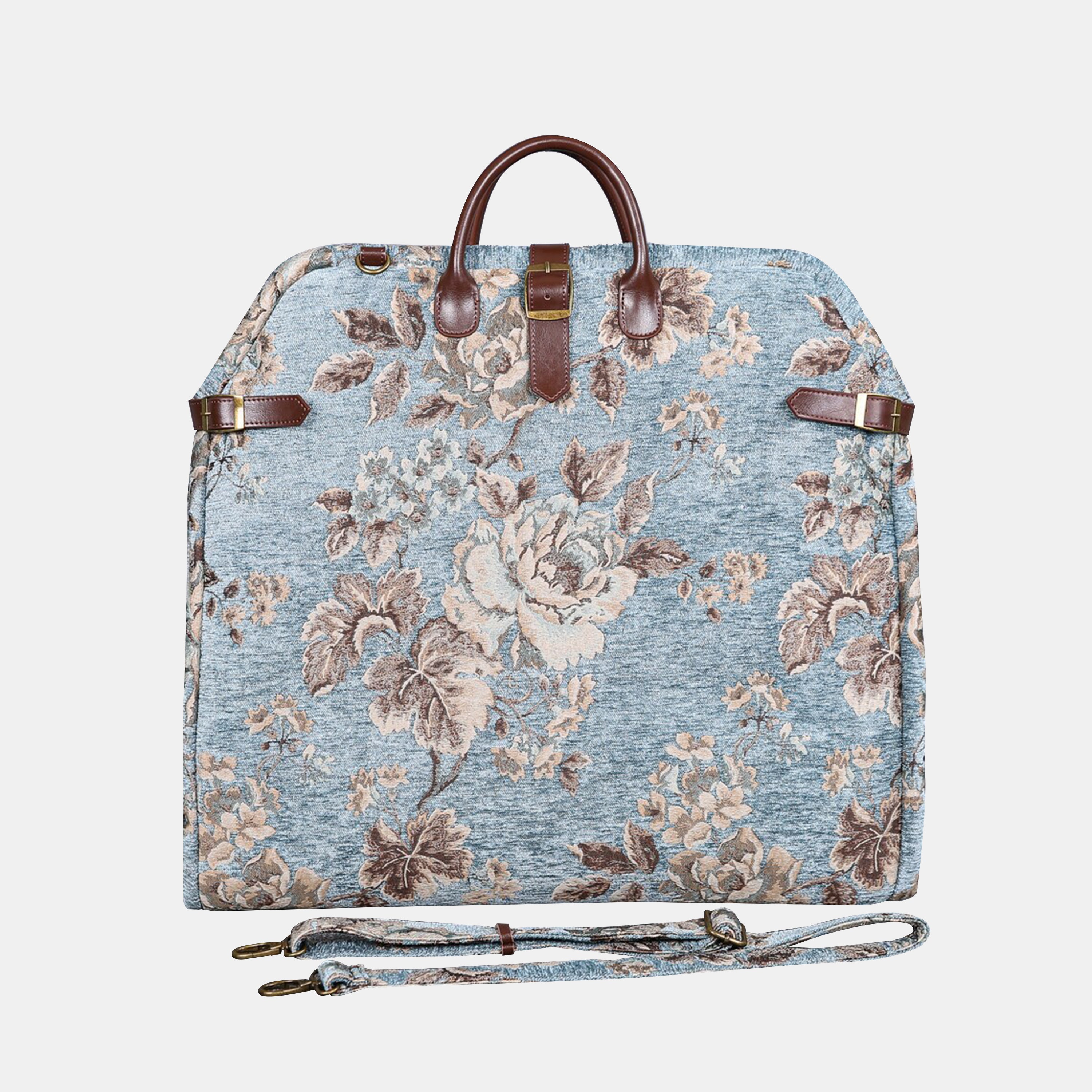Floral Mint Carpet Garment Bag carpet bag MCW Handmade