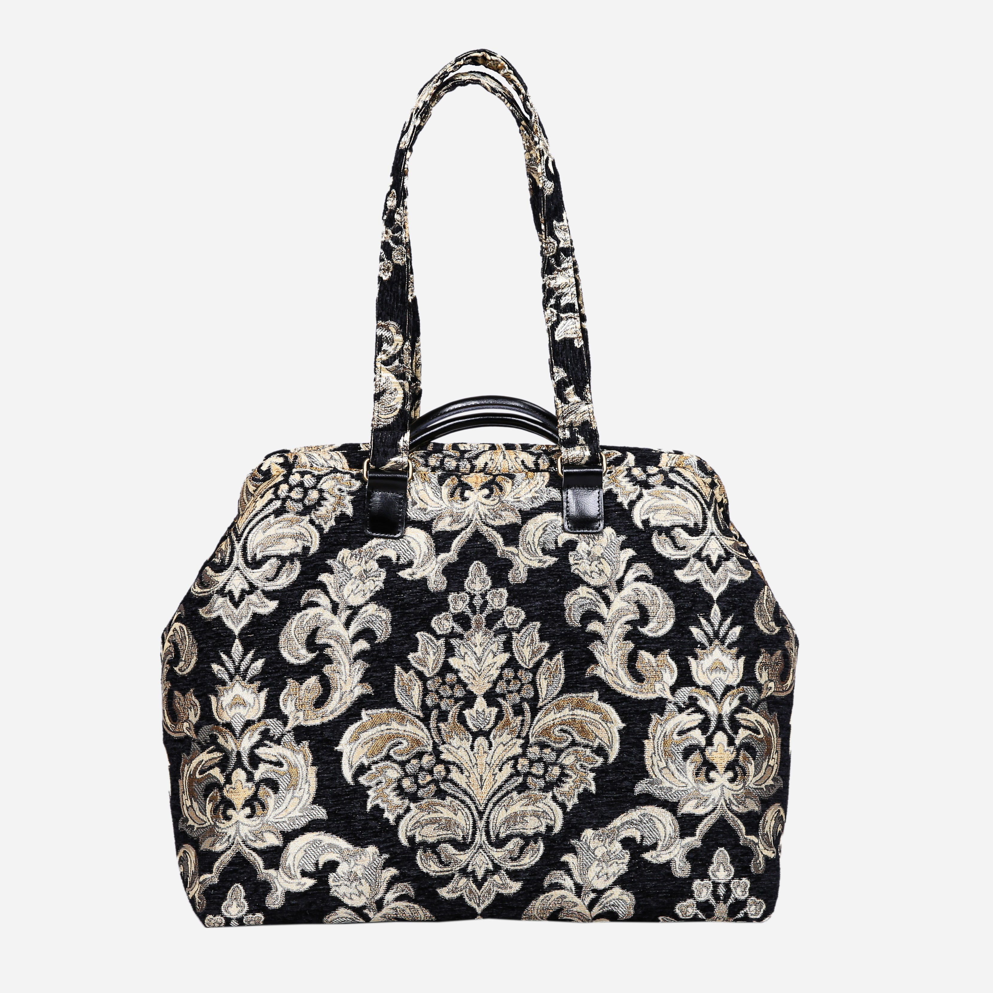 VB Blk-Gold Knitting Project Bag  MCW Handmade-4