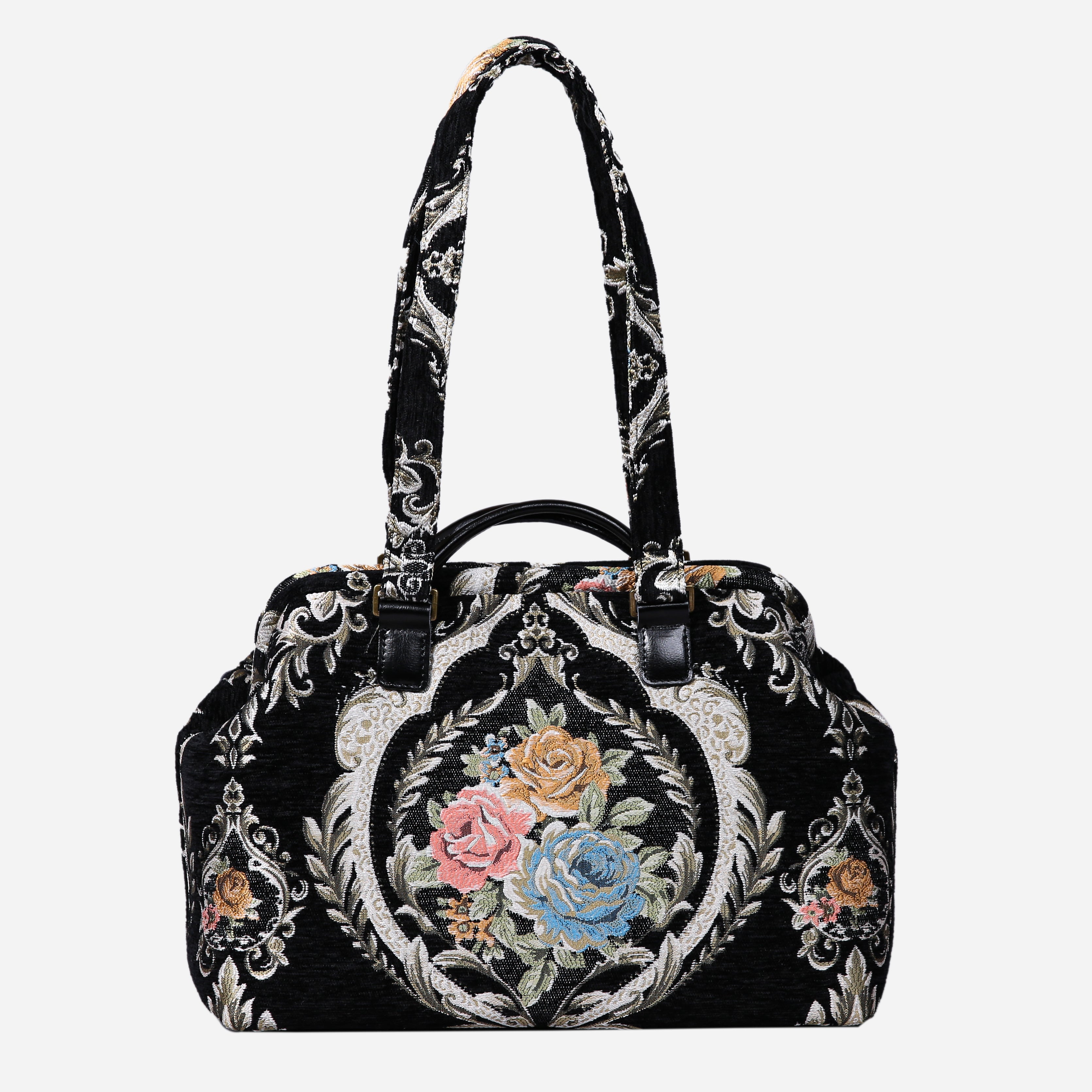 Eternal Elegance Black Knitting Project Bag MCW Handmade-6