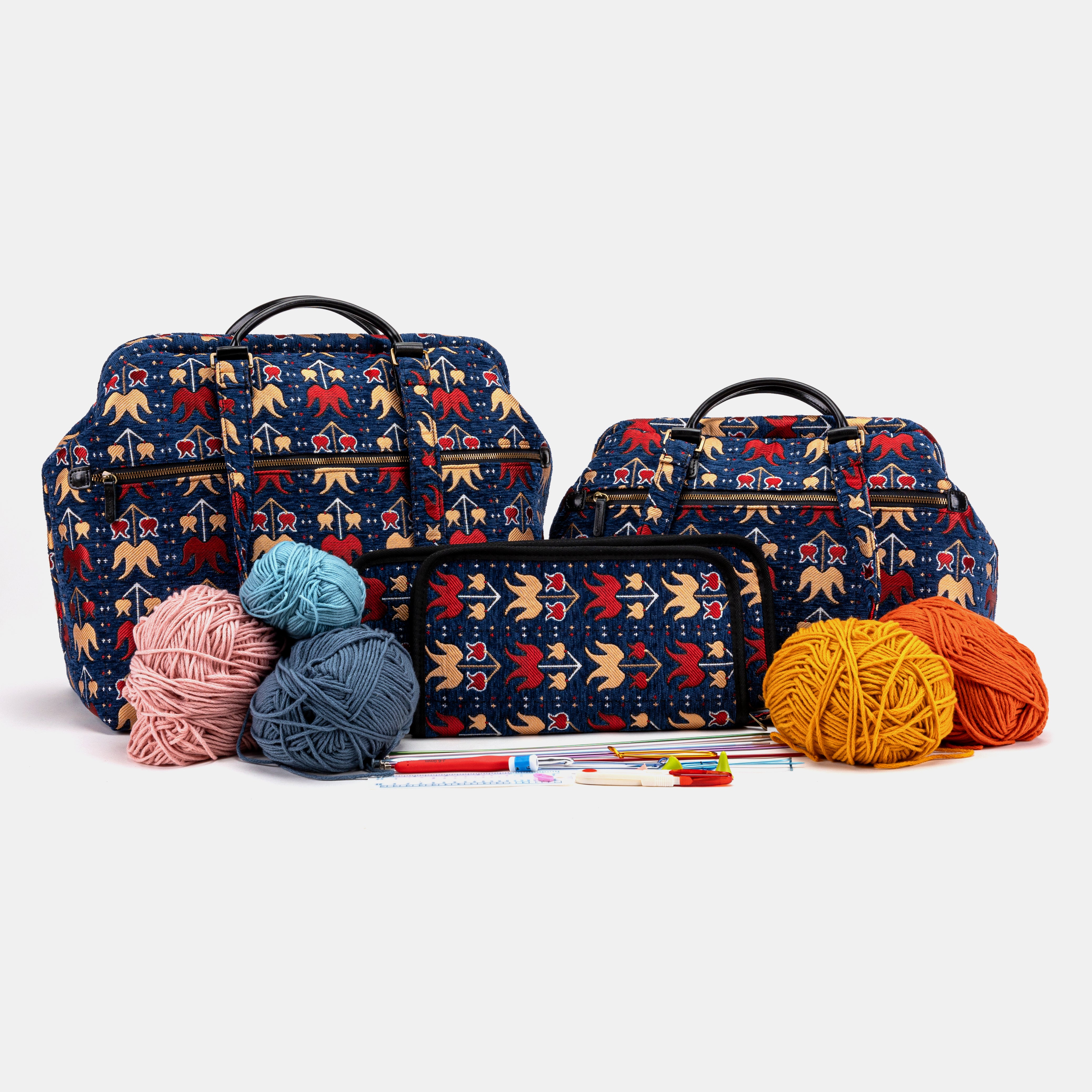 Poppy Bloom Knitting Project Bag MCW