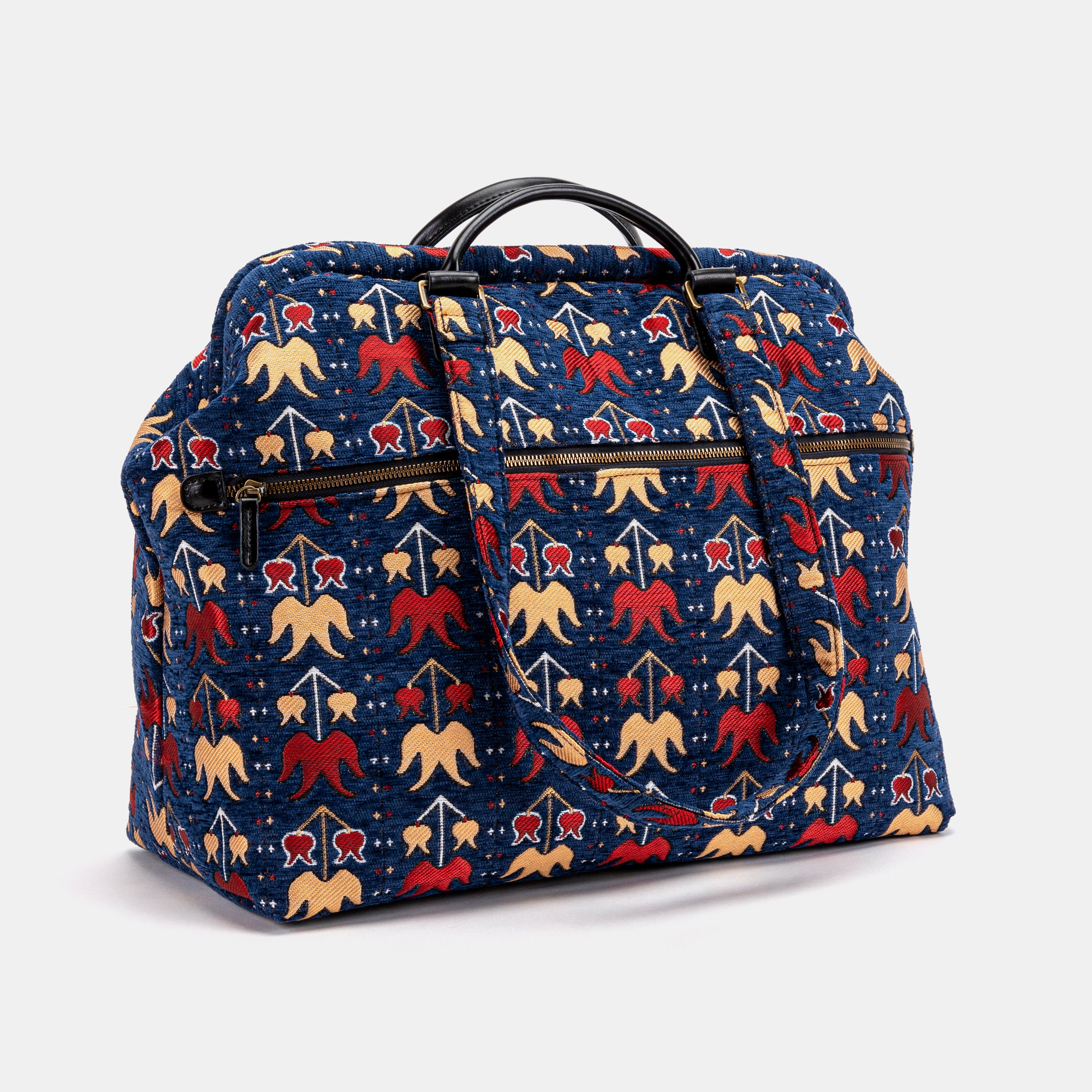 Poppy Bloom Knitting Project Bag MCW side