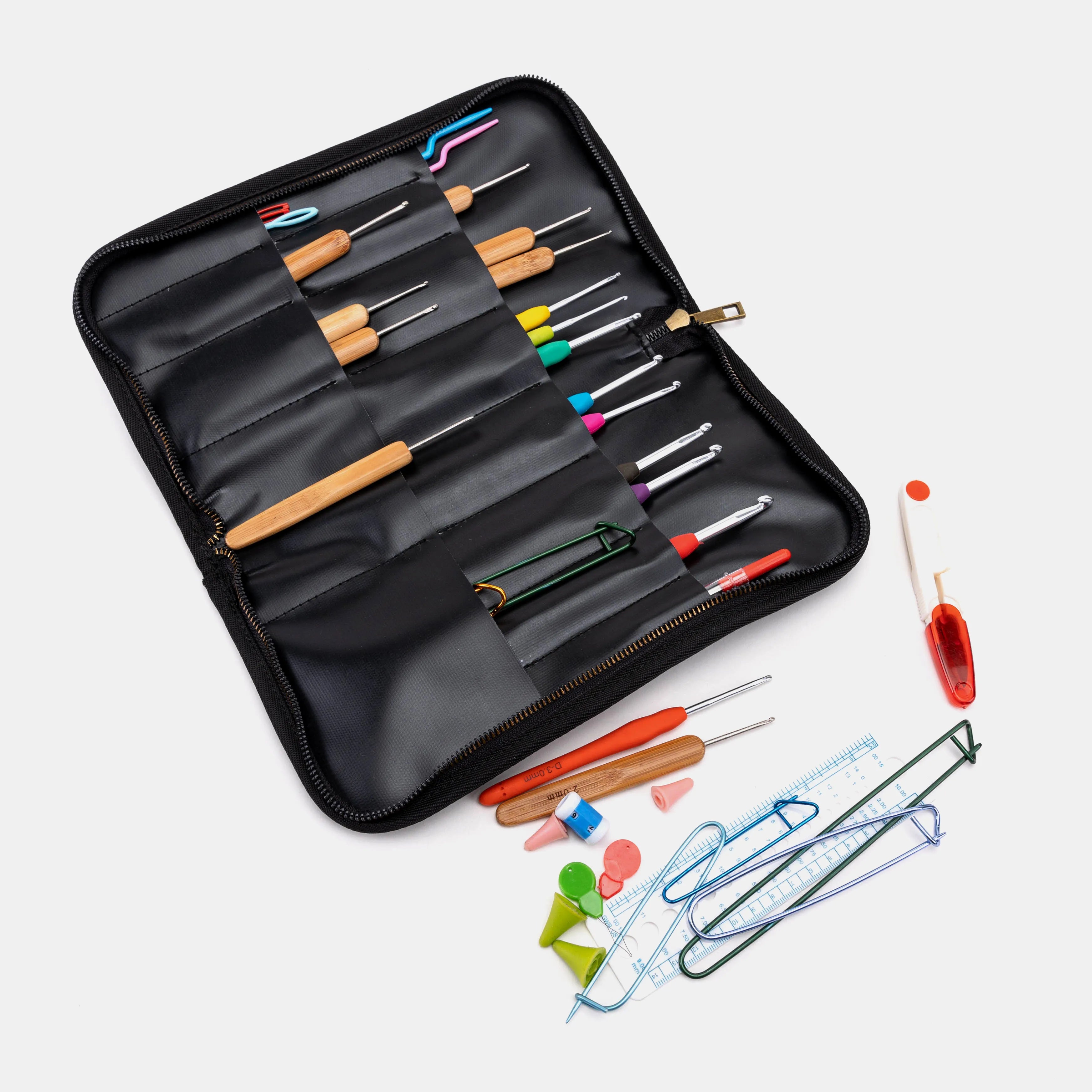 Needle Case Carpet Fabric Cherry Cascade small inside