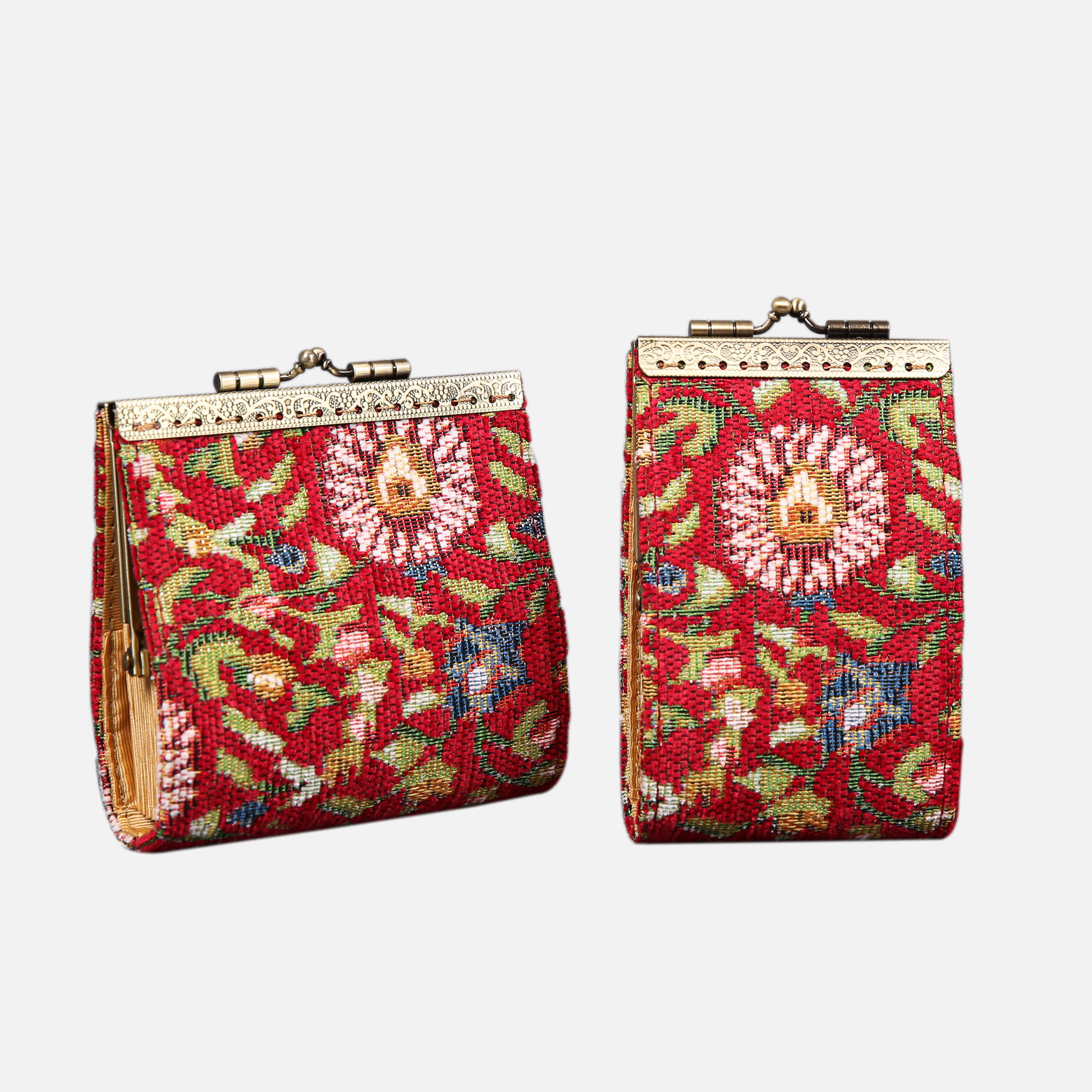 Oriental Red Card Wallet MCW Handmade