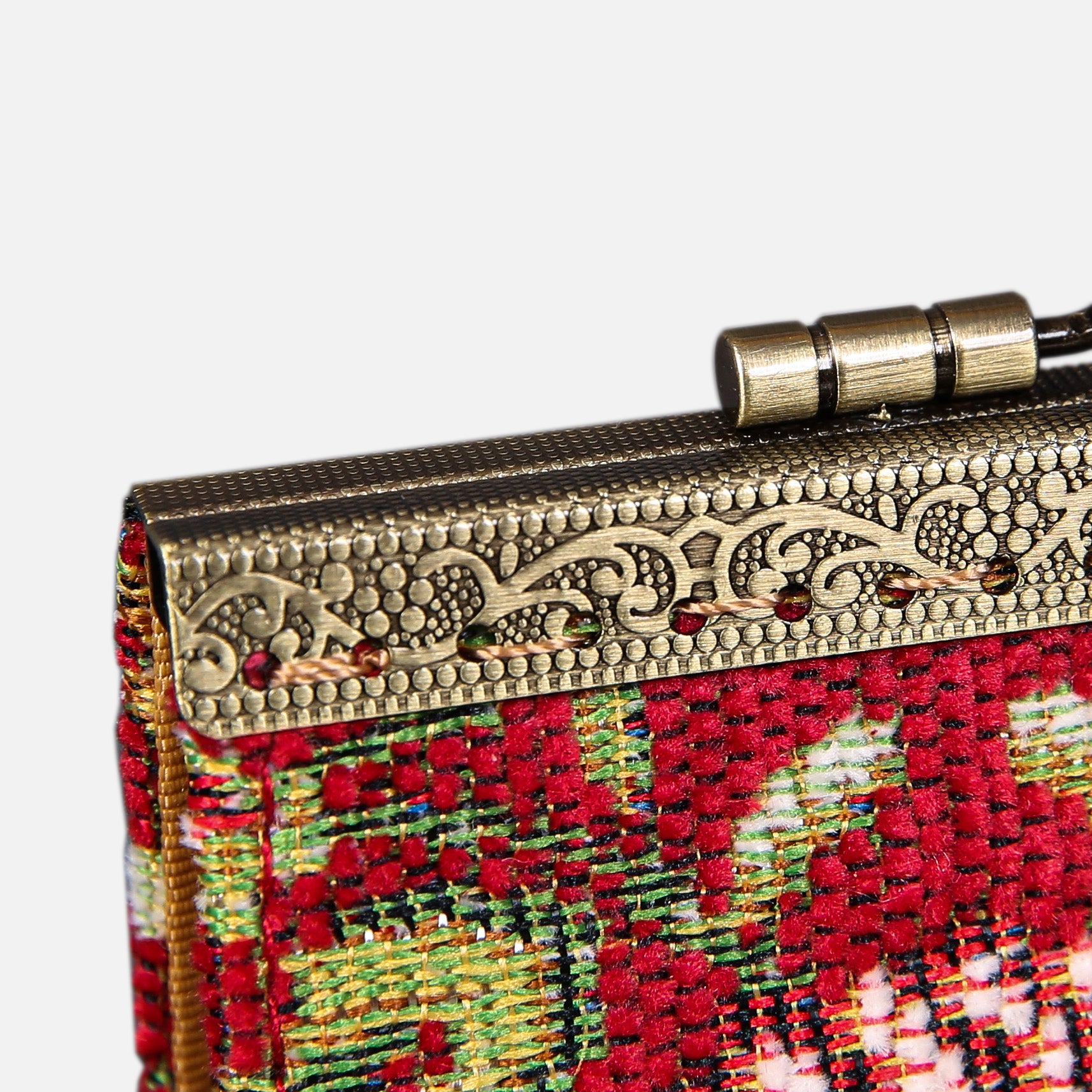 Oriental Red Card Wallet MCW Handmade-7
