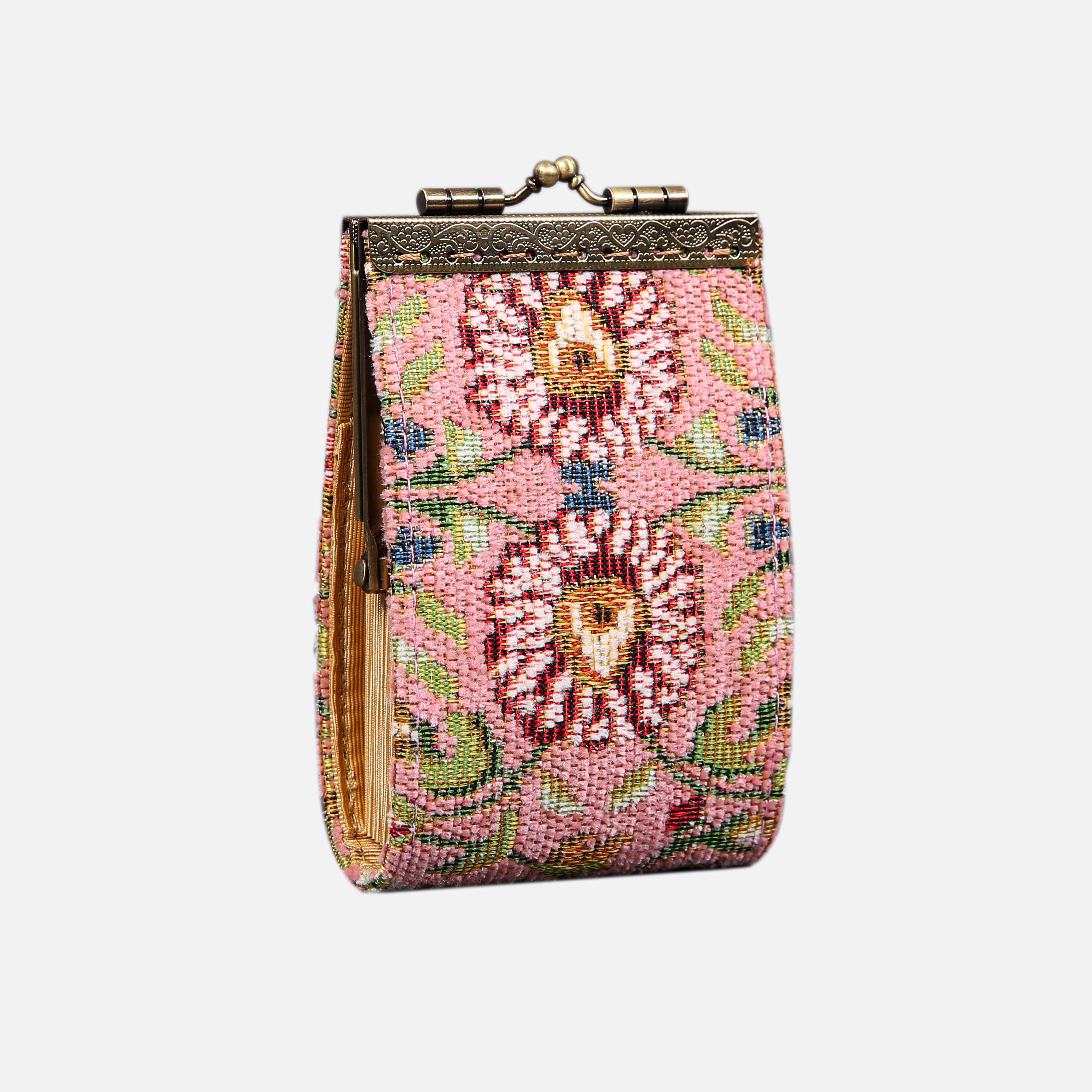 Oriental Pink Card Wallet MCW Handmade-2