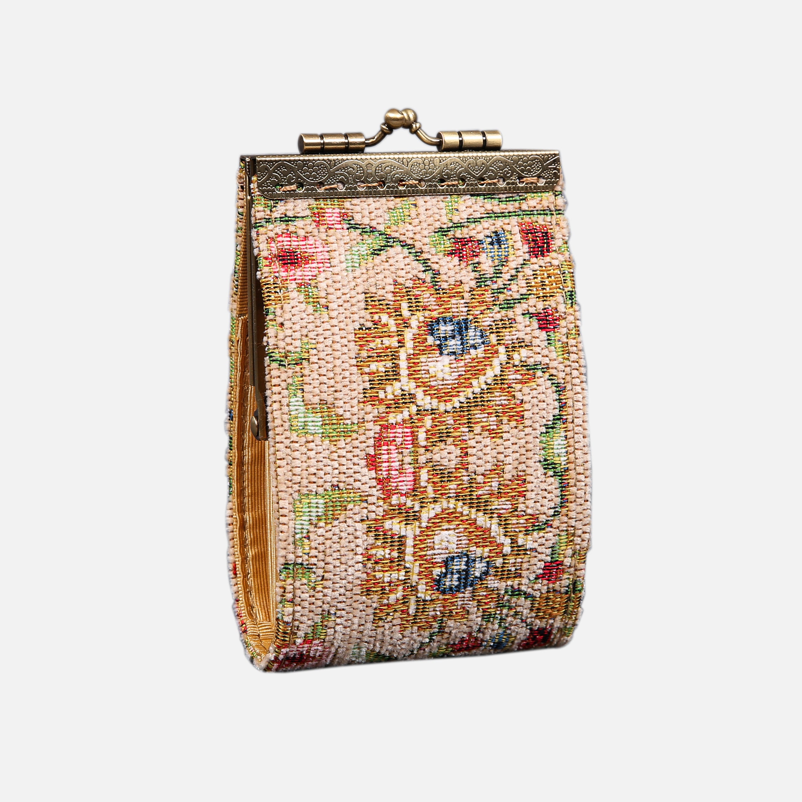 Oriental Beige Card Wallet MCW Handmade-2
