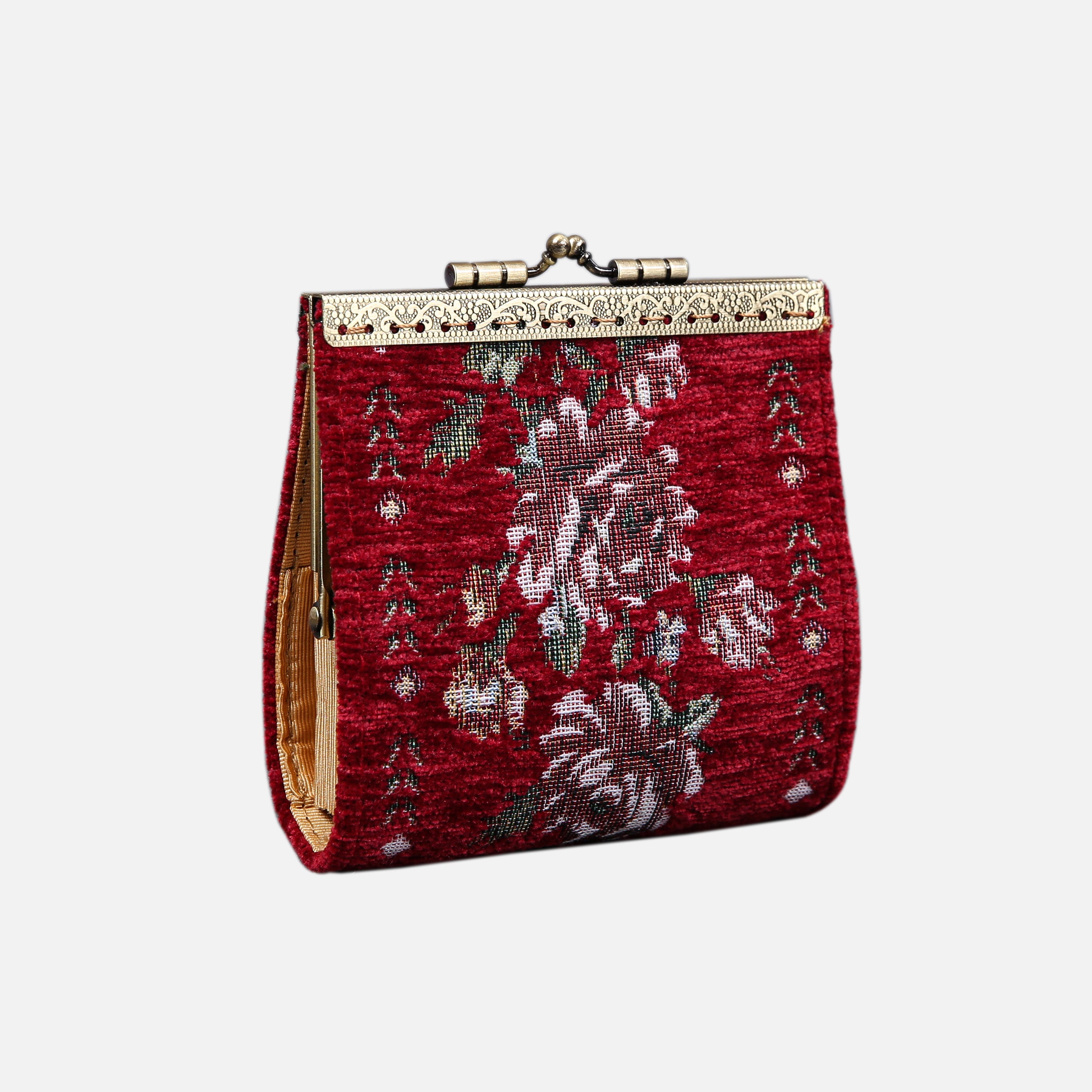 Rose Trail Red Card Wallet MCW Handmade-1