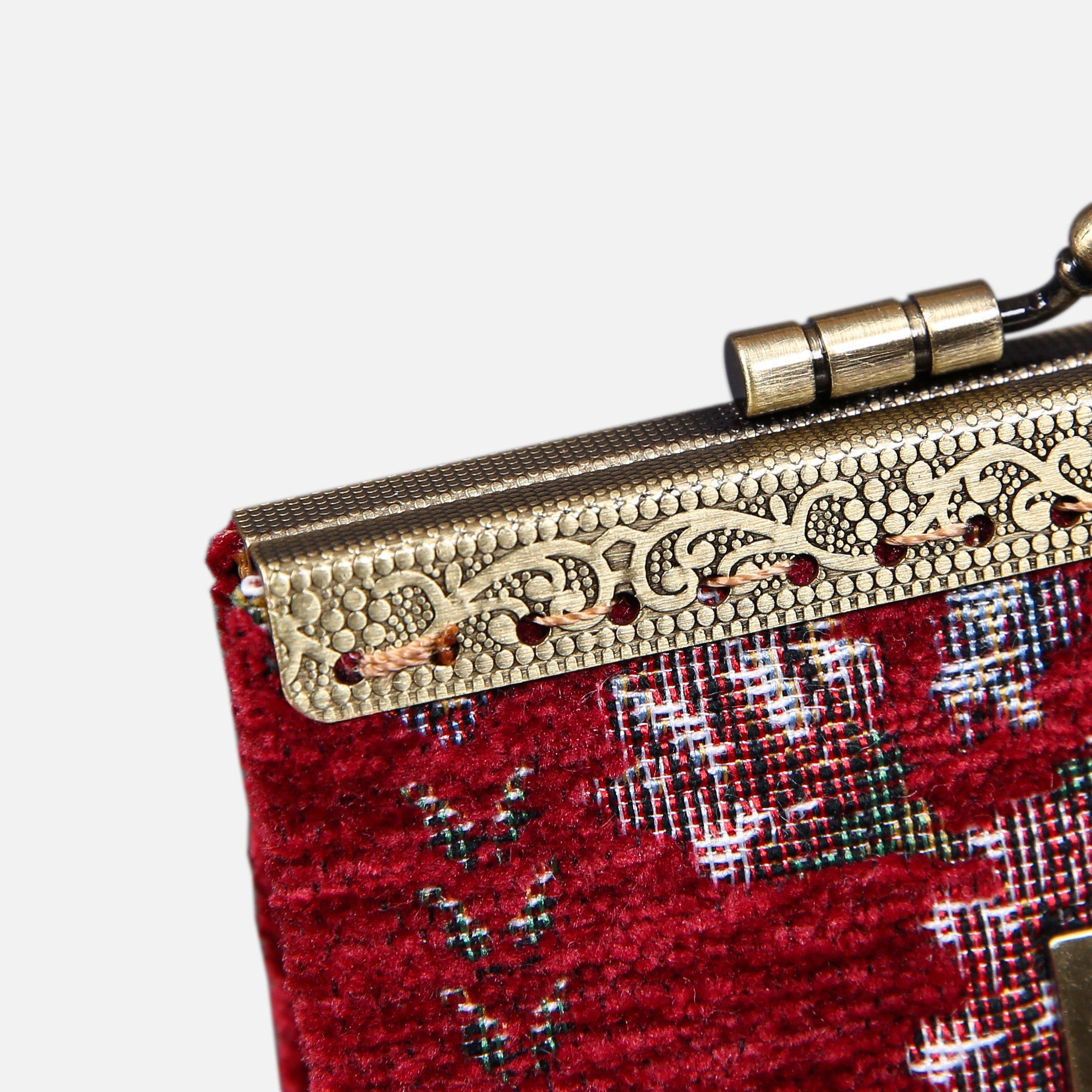 Rose Trail Red Card Wallet MCW Handmade-7