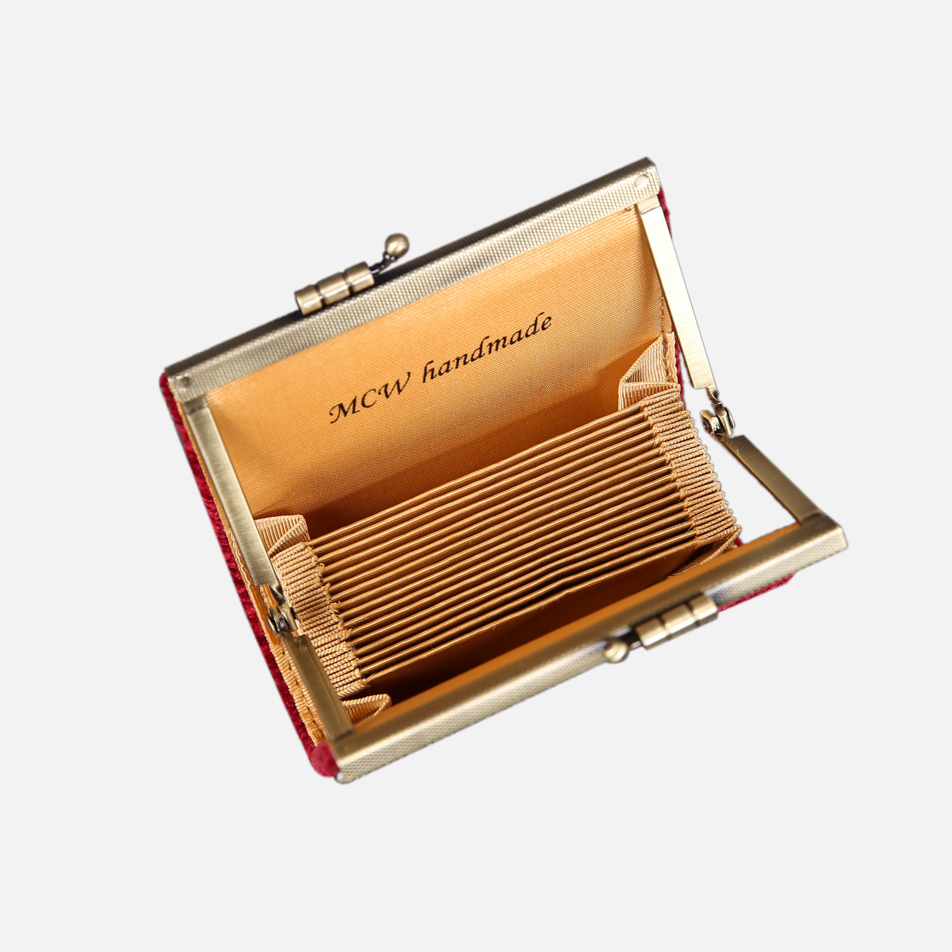 Rose Trail Red Card Wallet MCW Handmade-3