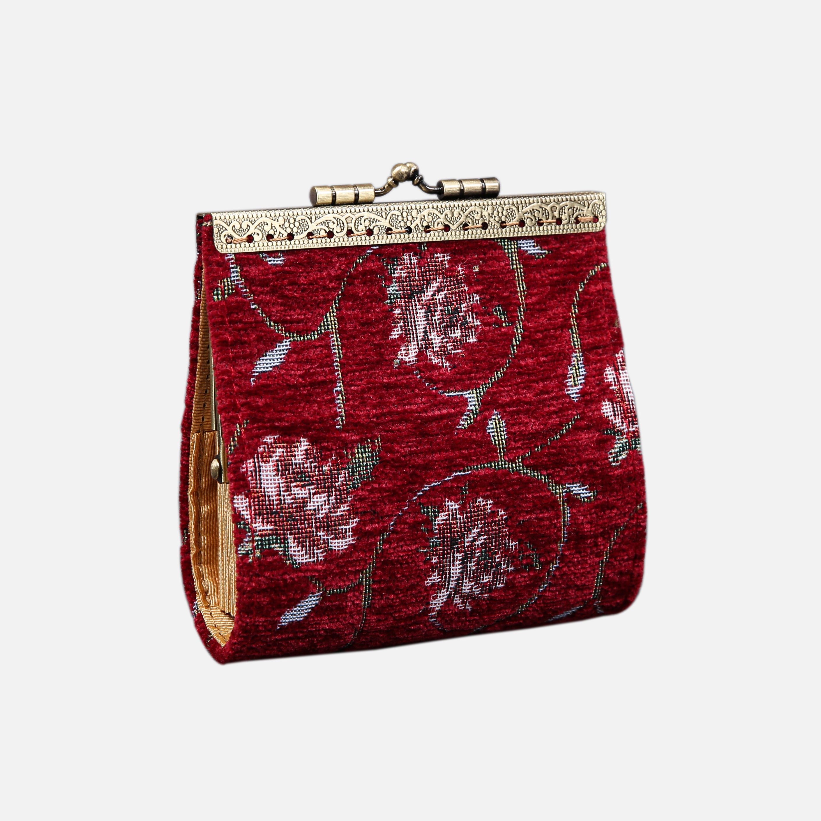 Climbing Rose Red Card Wallet MCW Handmade-2