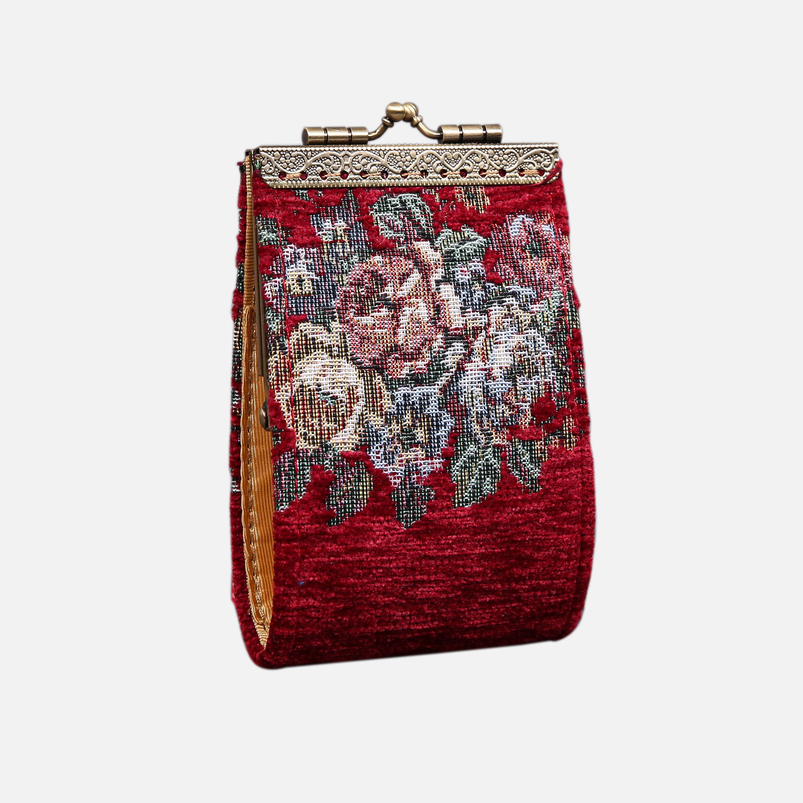 Rose Bouquet Red Card Wallet MCW Handmade-1