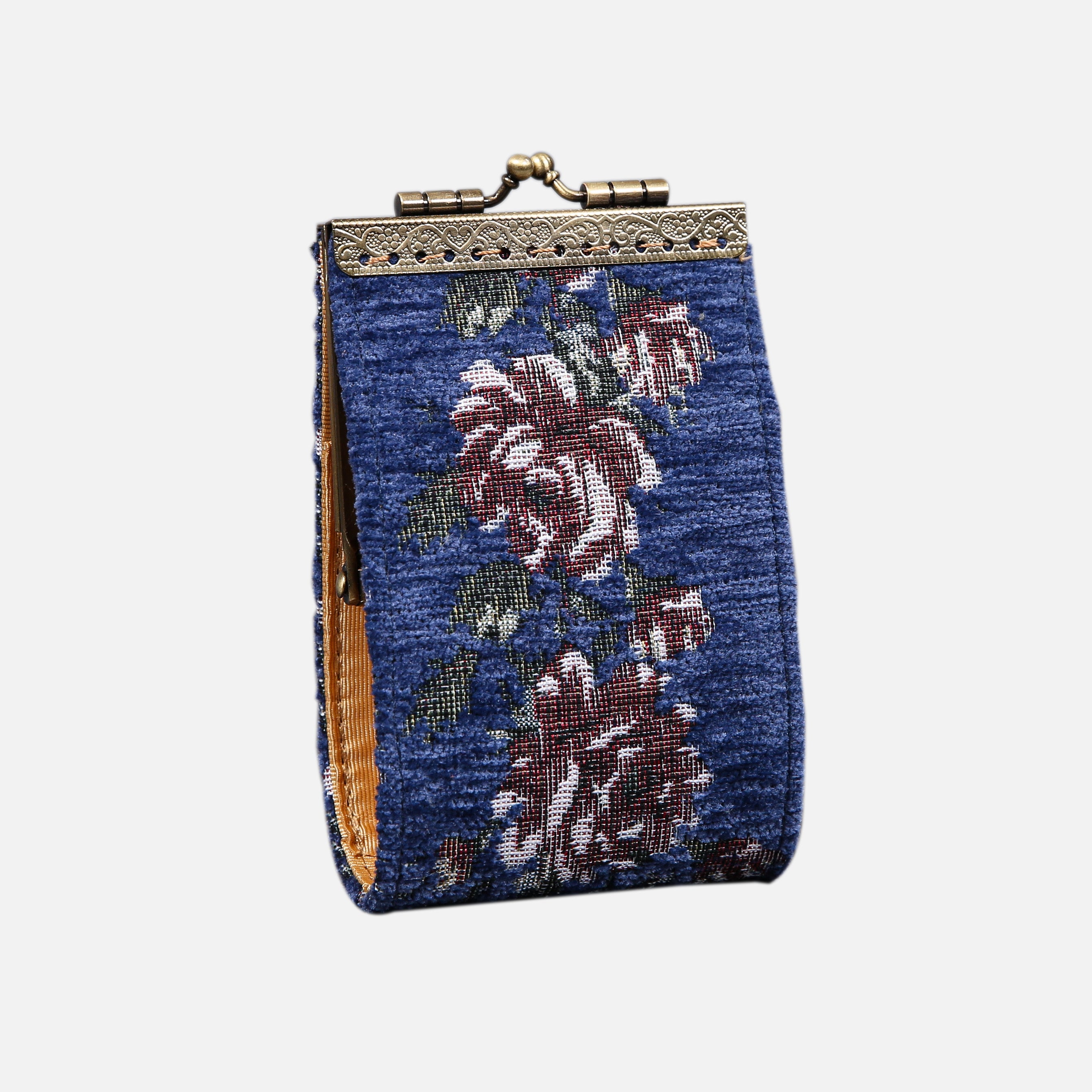 Rose Trail Blue Card Wallet MCW Handmade-2