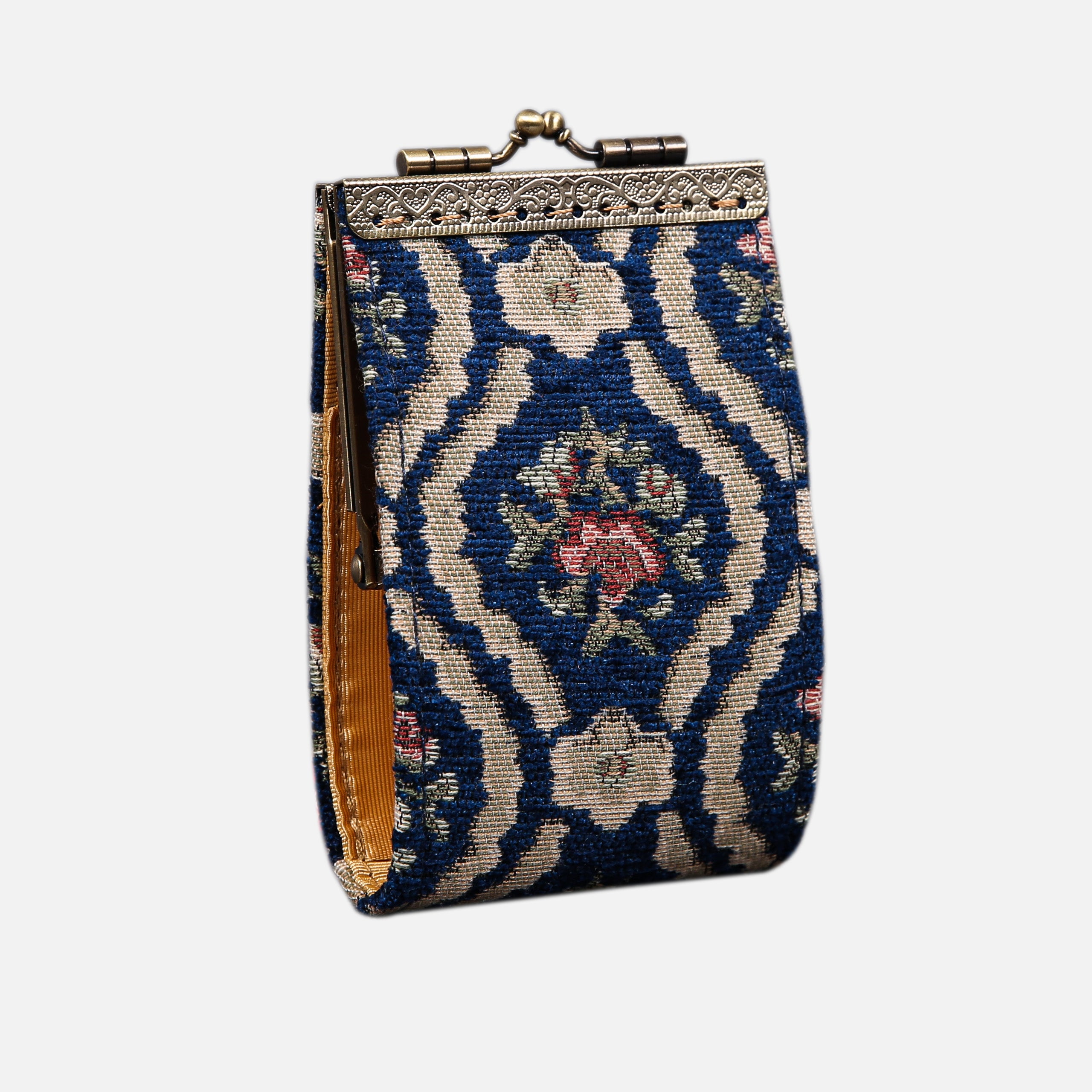 Traditional Blue Card Wallet MCW Handmade-2