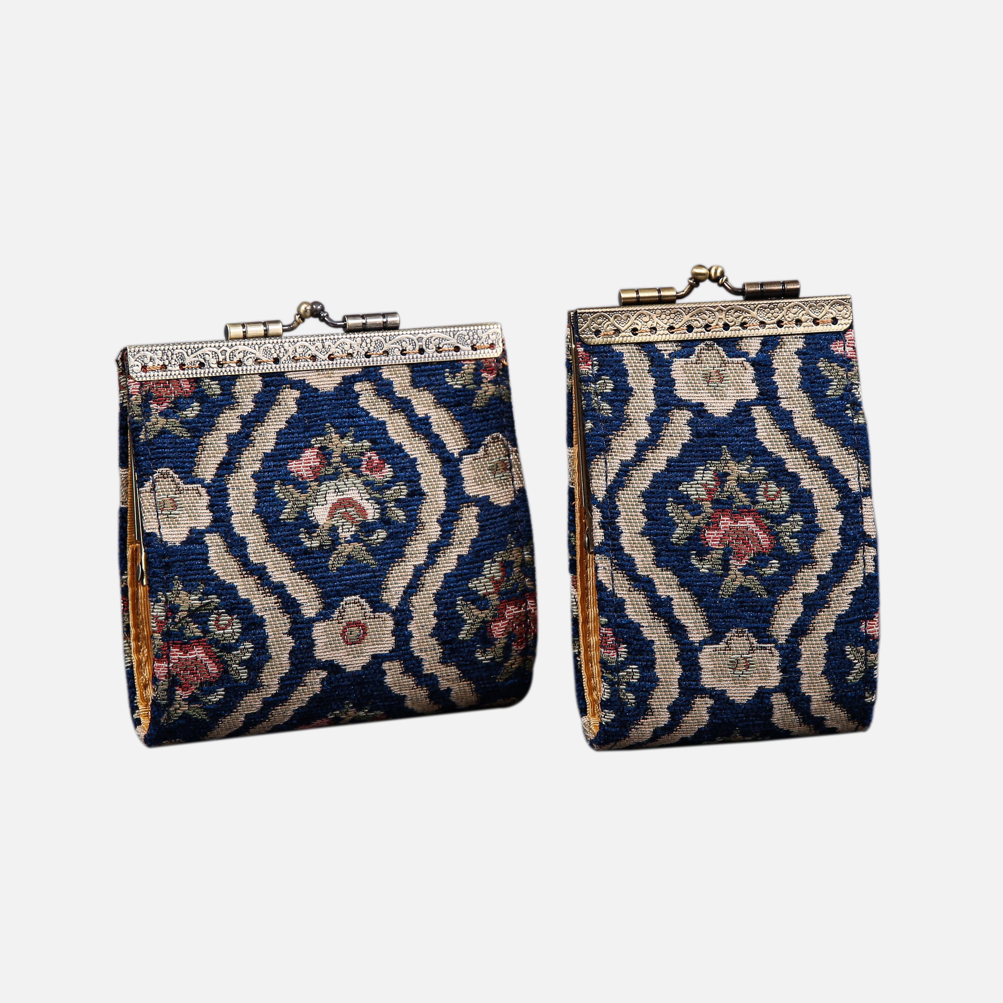 Traditional Blue Card Wallet MCW Handmade