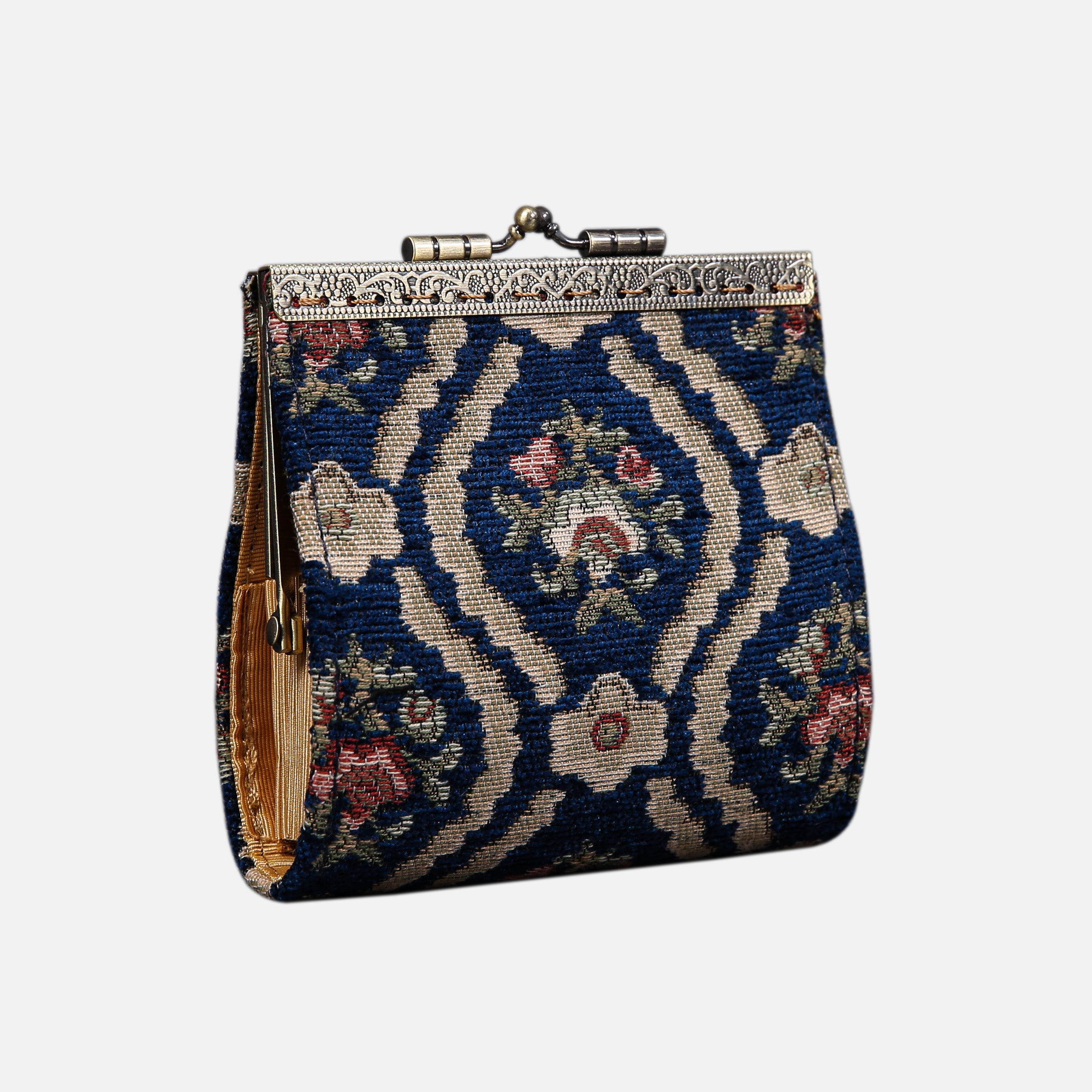 Traditional Blue Card Wallet MCW Handmade-1