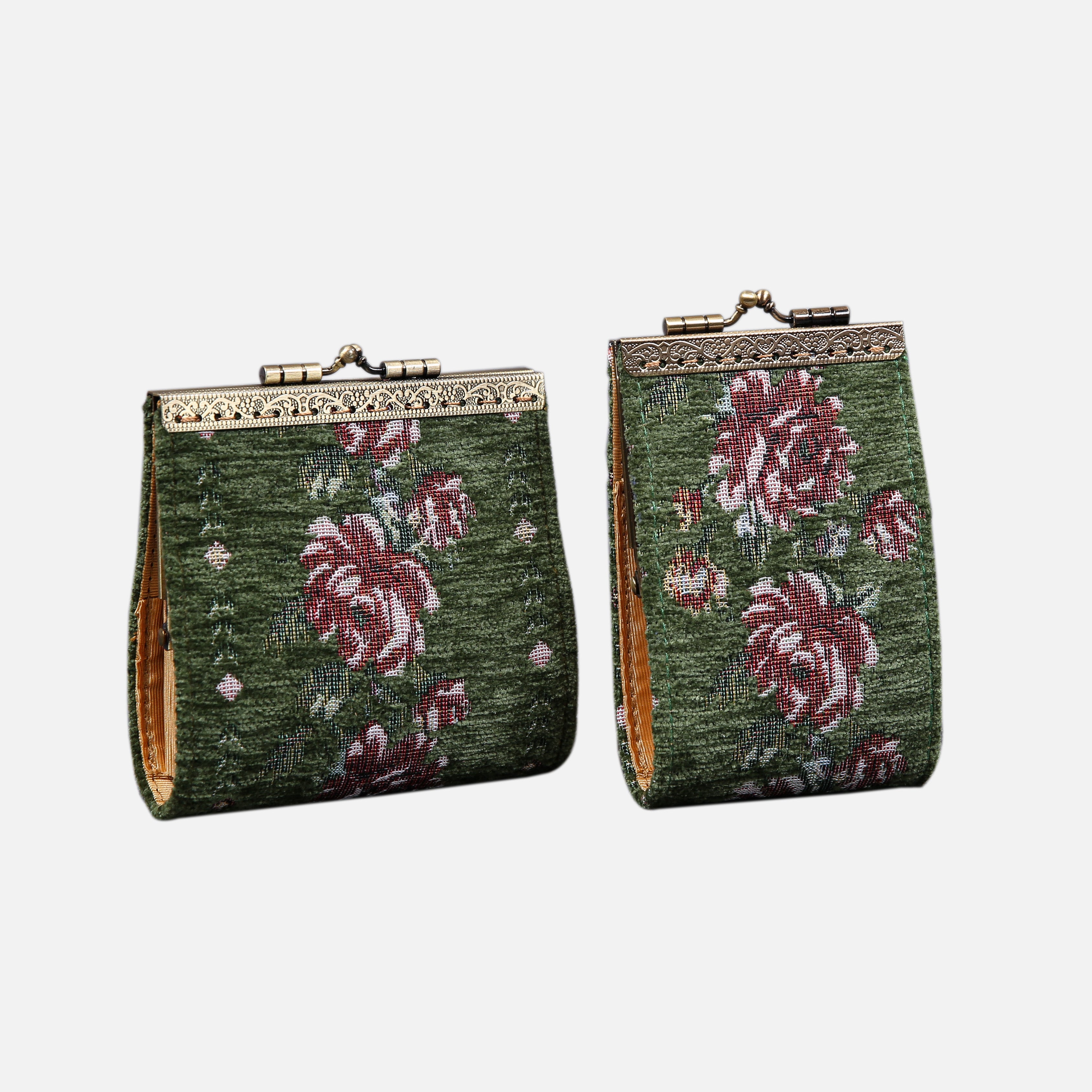 Rose Trail Green Card Wallet MCW Handmade