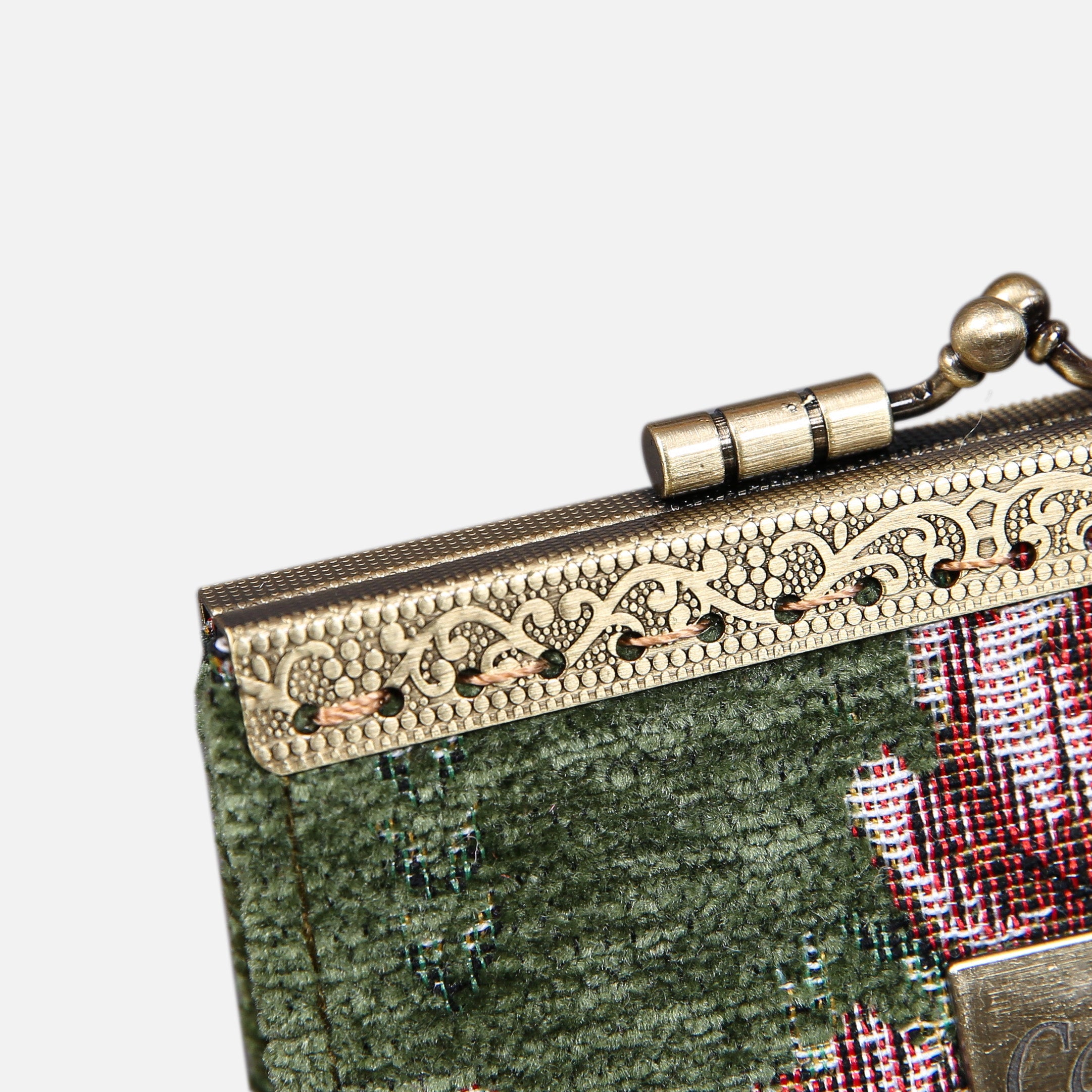 Rose Trail Green Card Wallet MCW Handmade-6