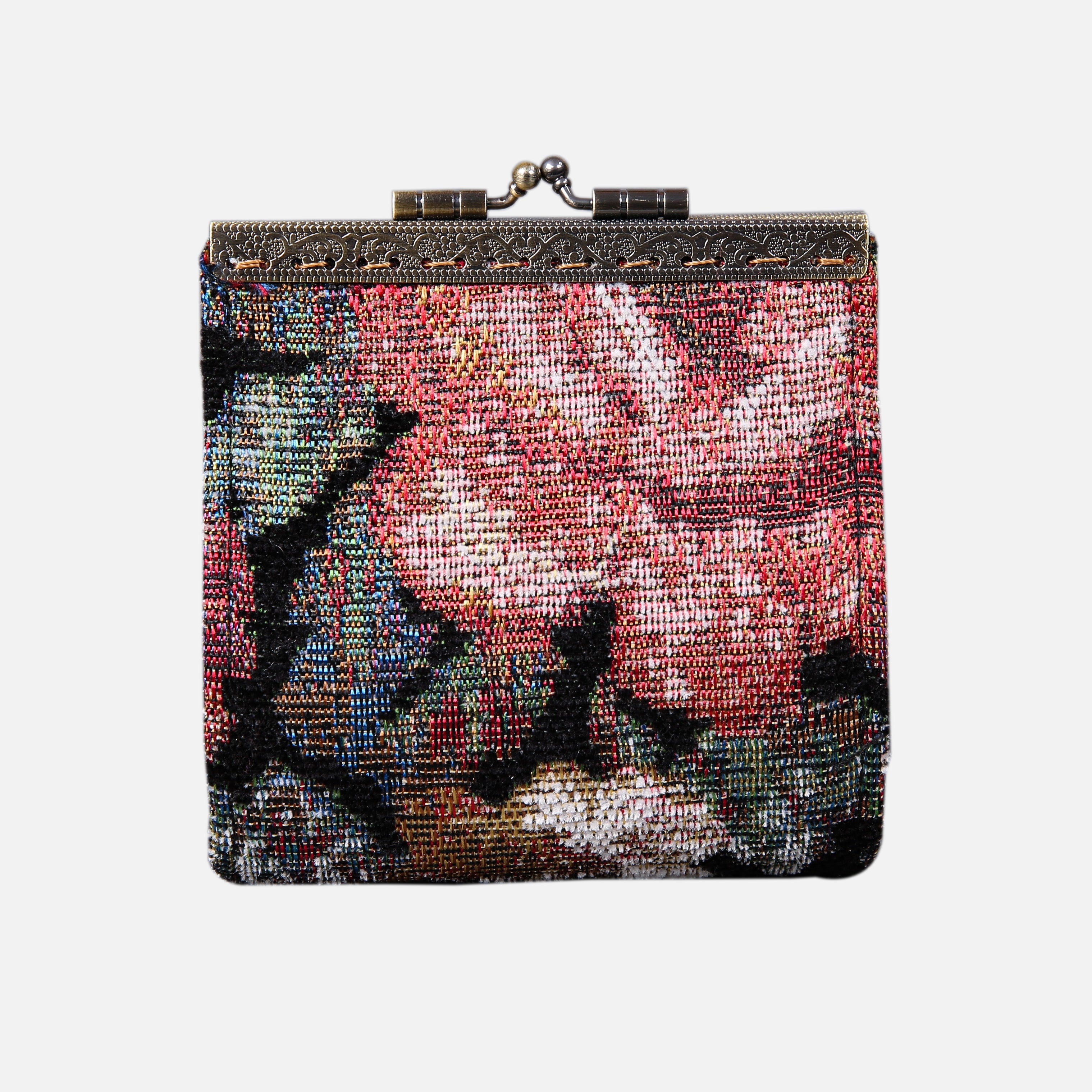 Floral Rose Card Wallet MCW Handmade-1