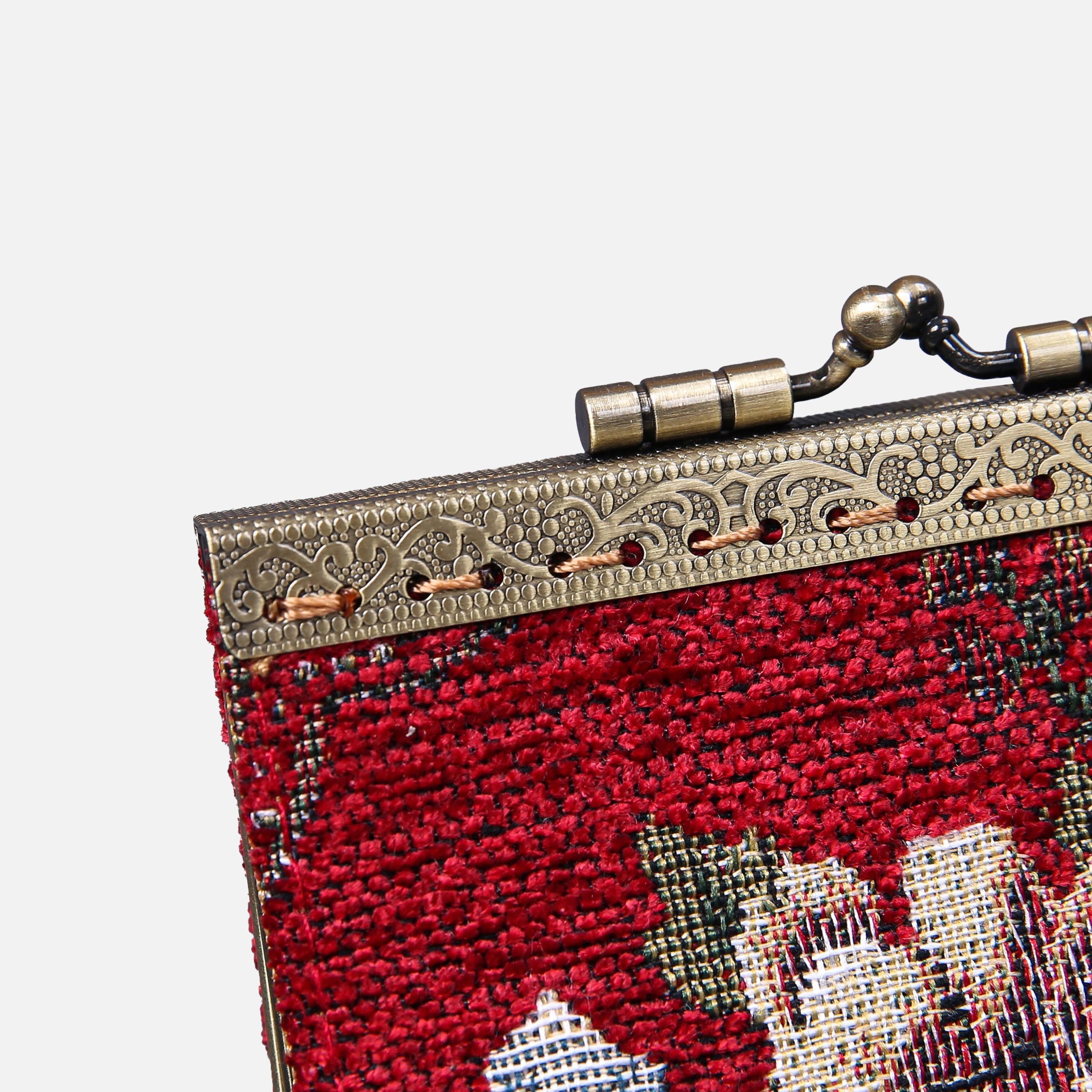 Floral Wine Card Wallet MCW Handmade-7