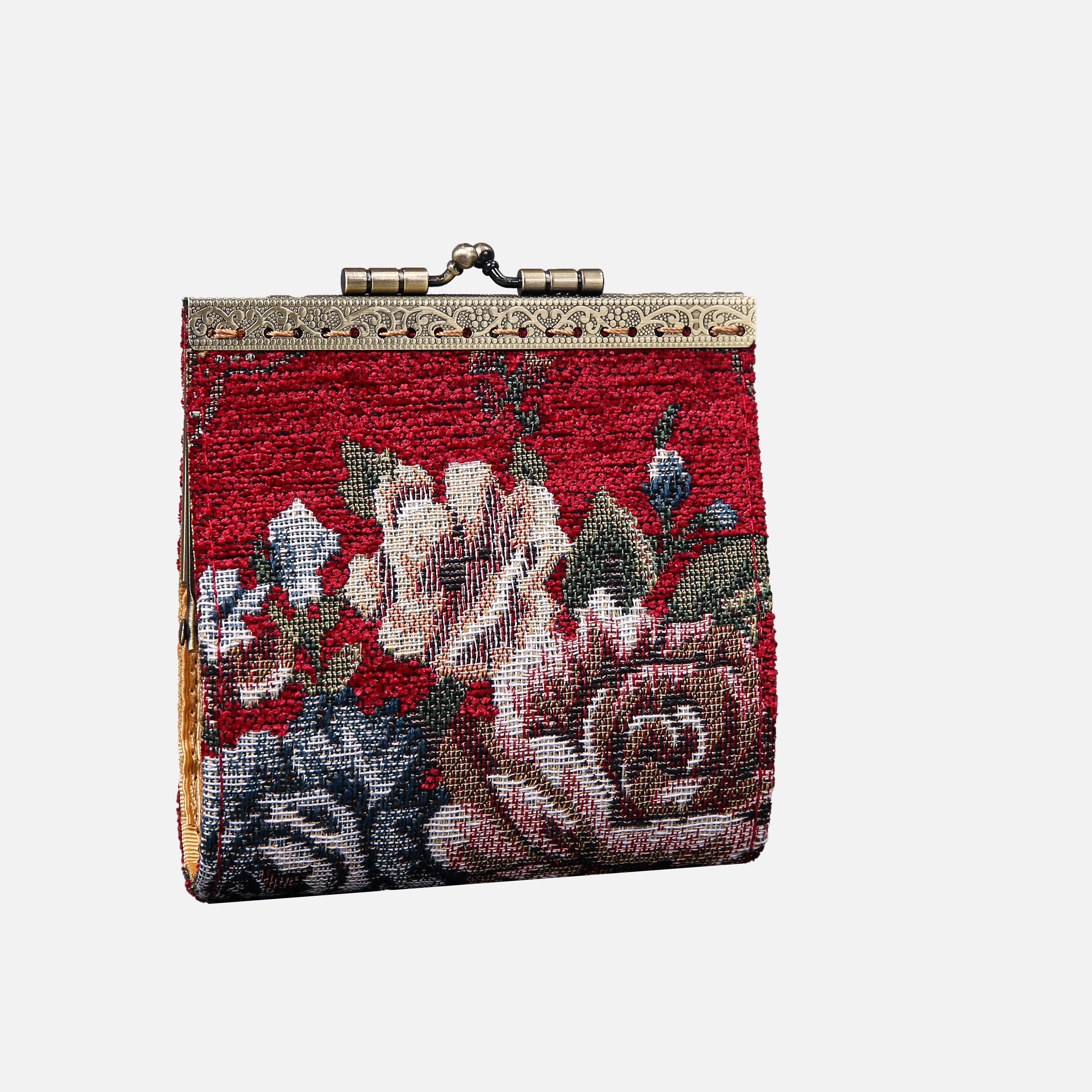 Floral Wine Card Wallet MCW Handmade-1