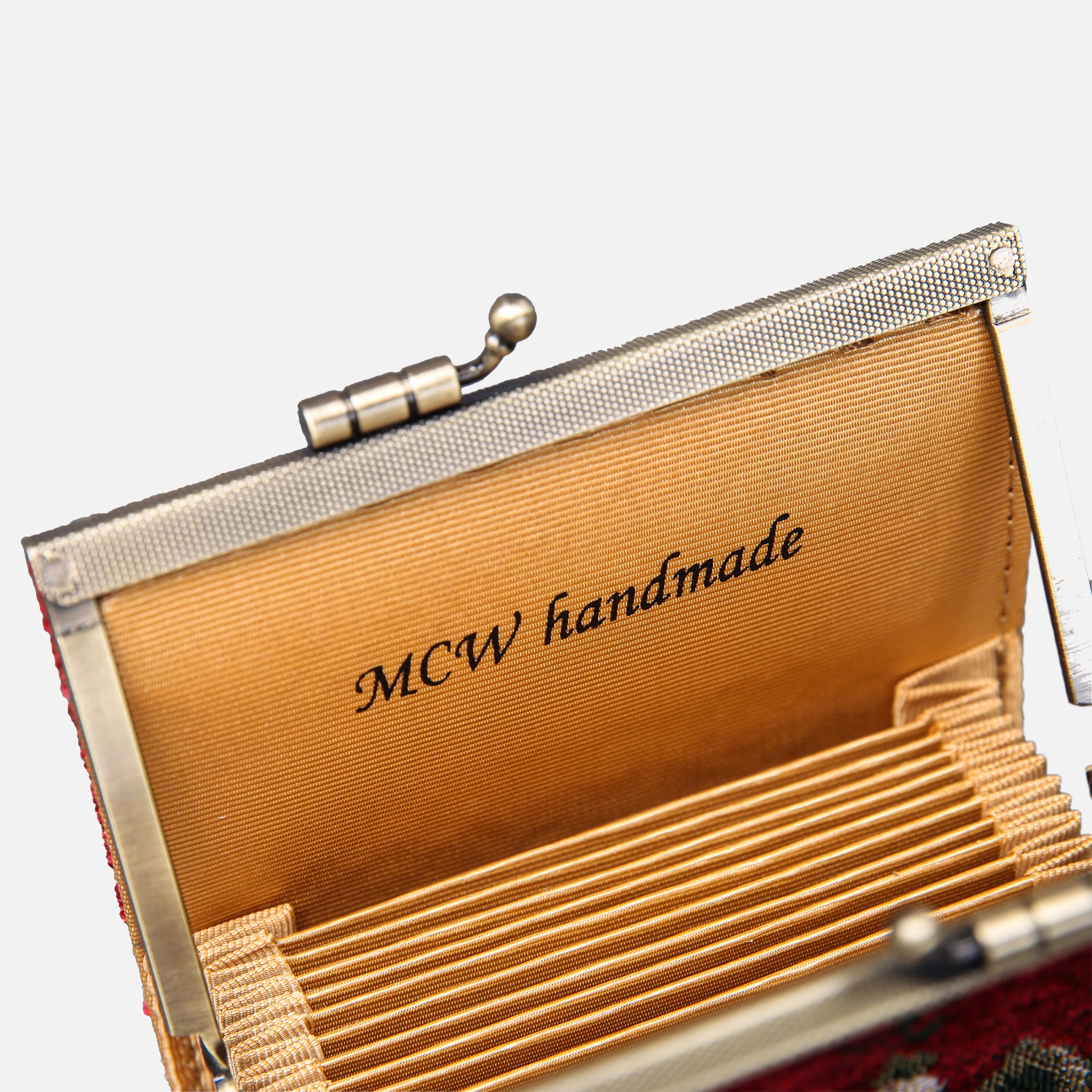 Floral Wine Card Wallet MCW Handmade-6