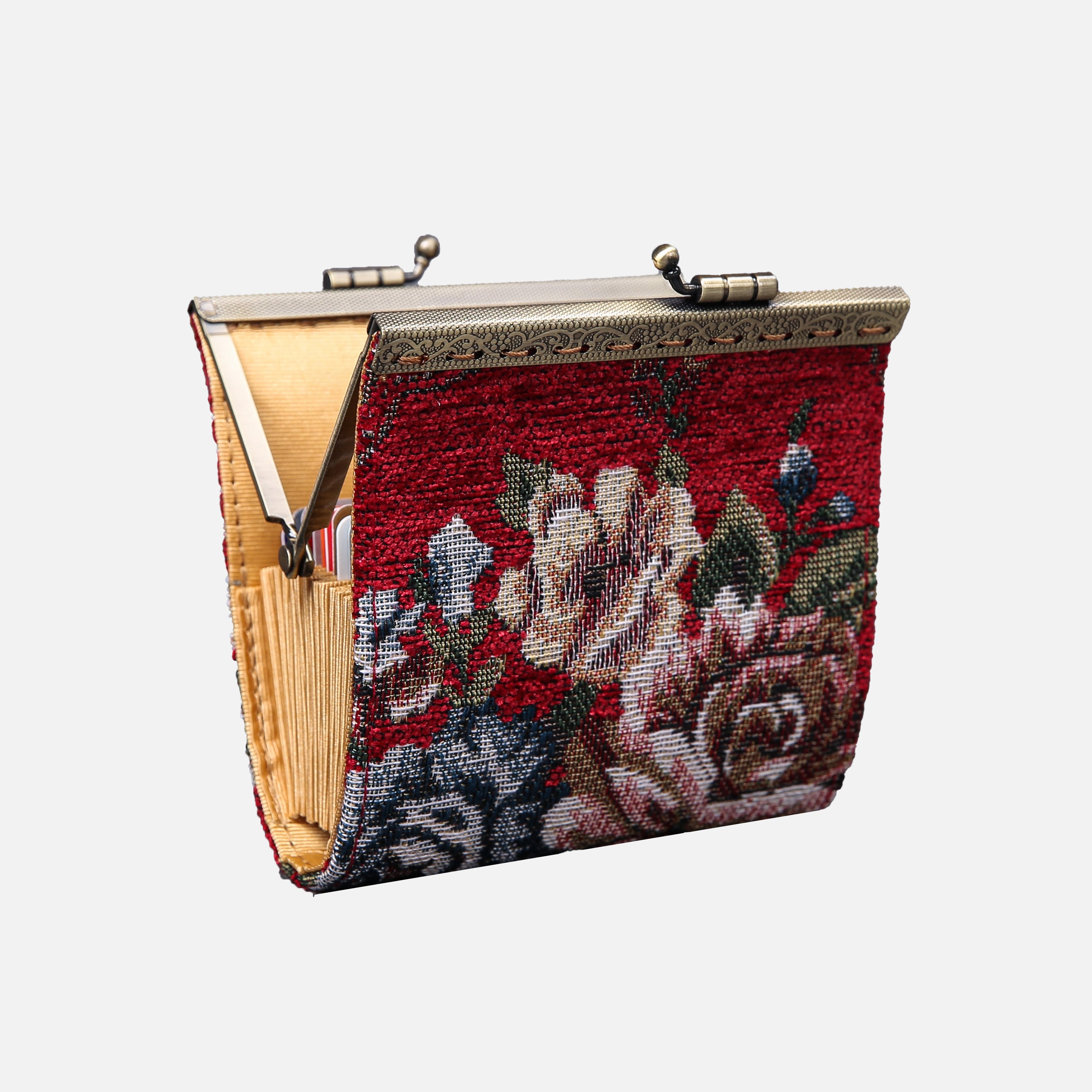 Floral Wine Card Wallet MCW Handmade-3