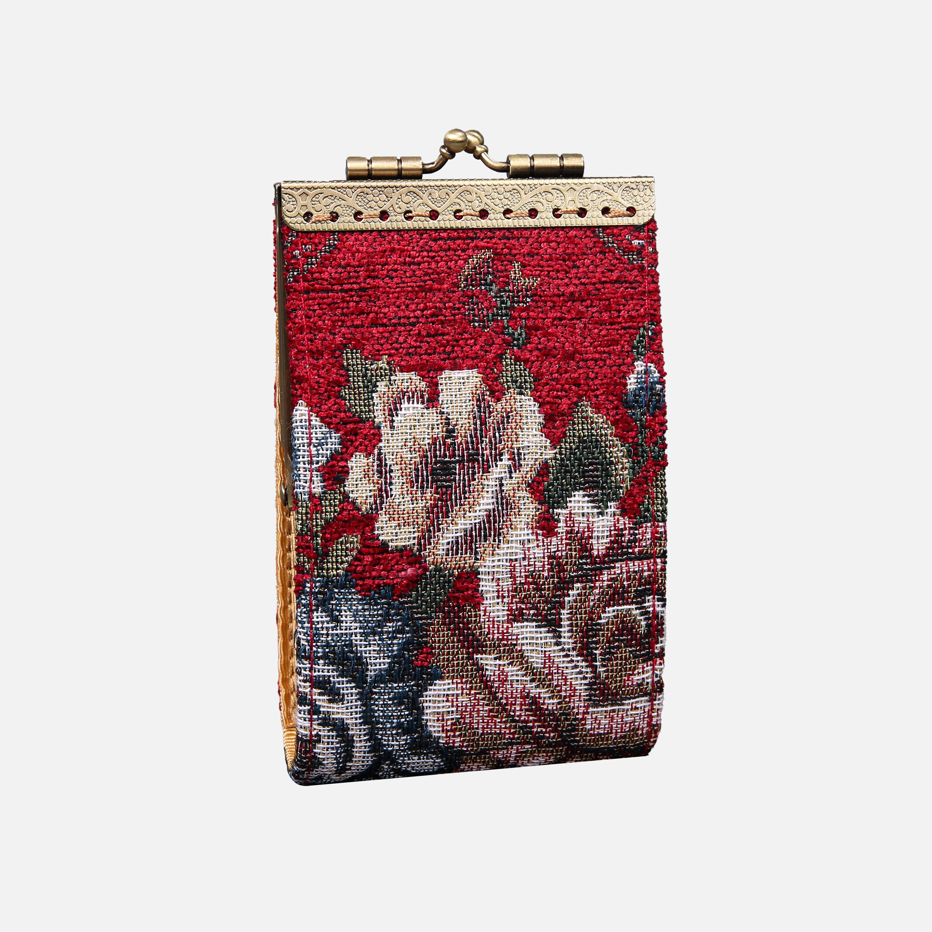 Floral Wine Card Wallet MCW Handmade-2