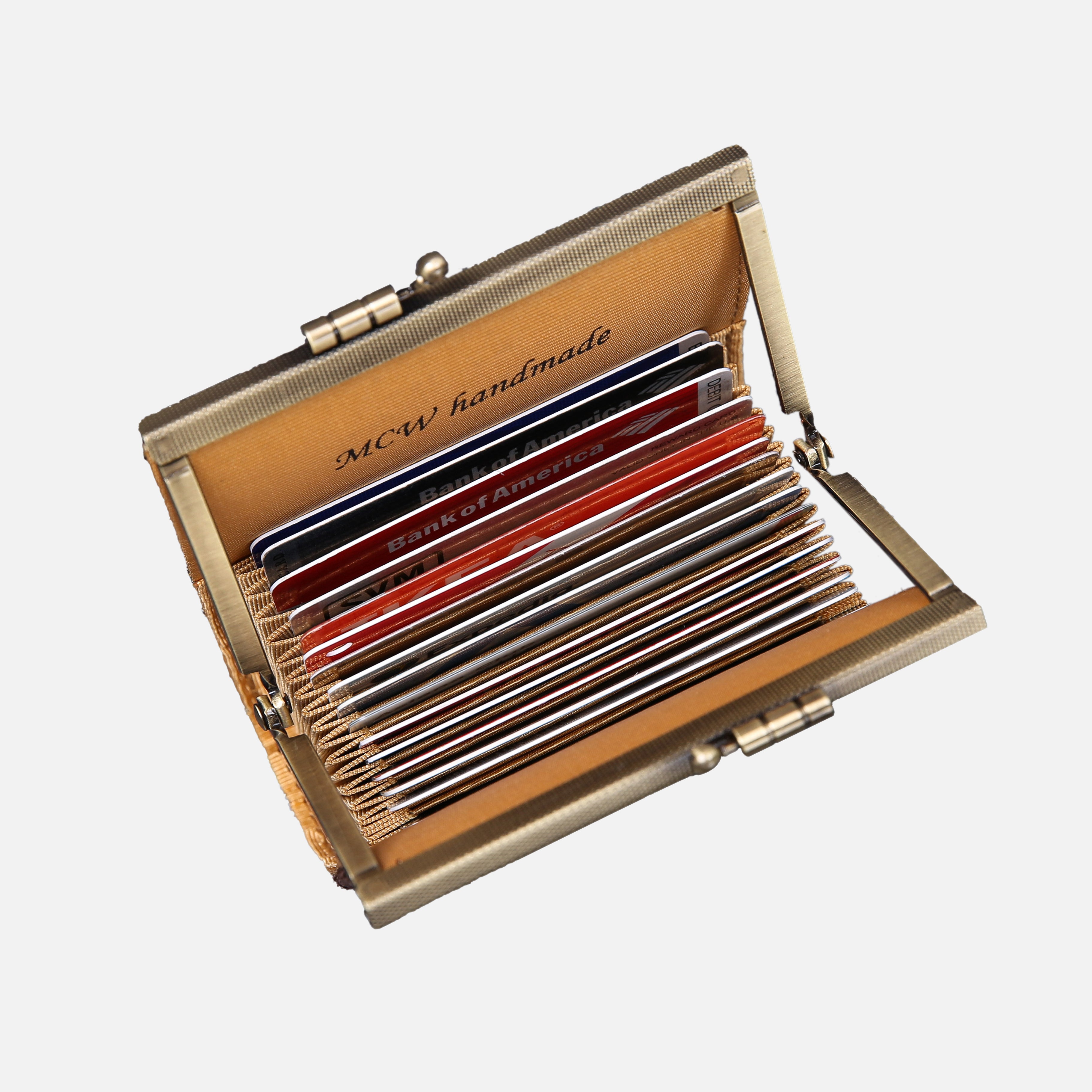 Floral Coffee Card Wallet MCW Handmade-5