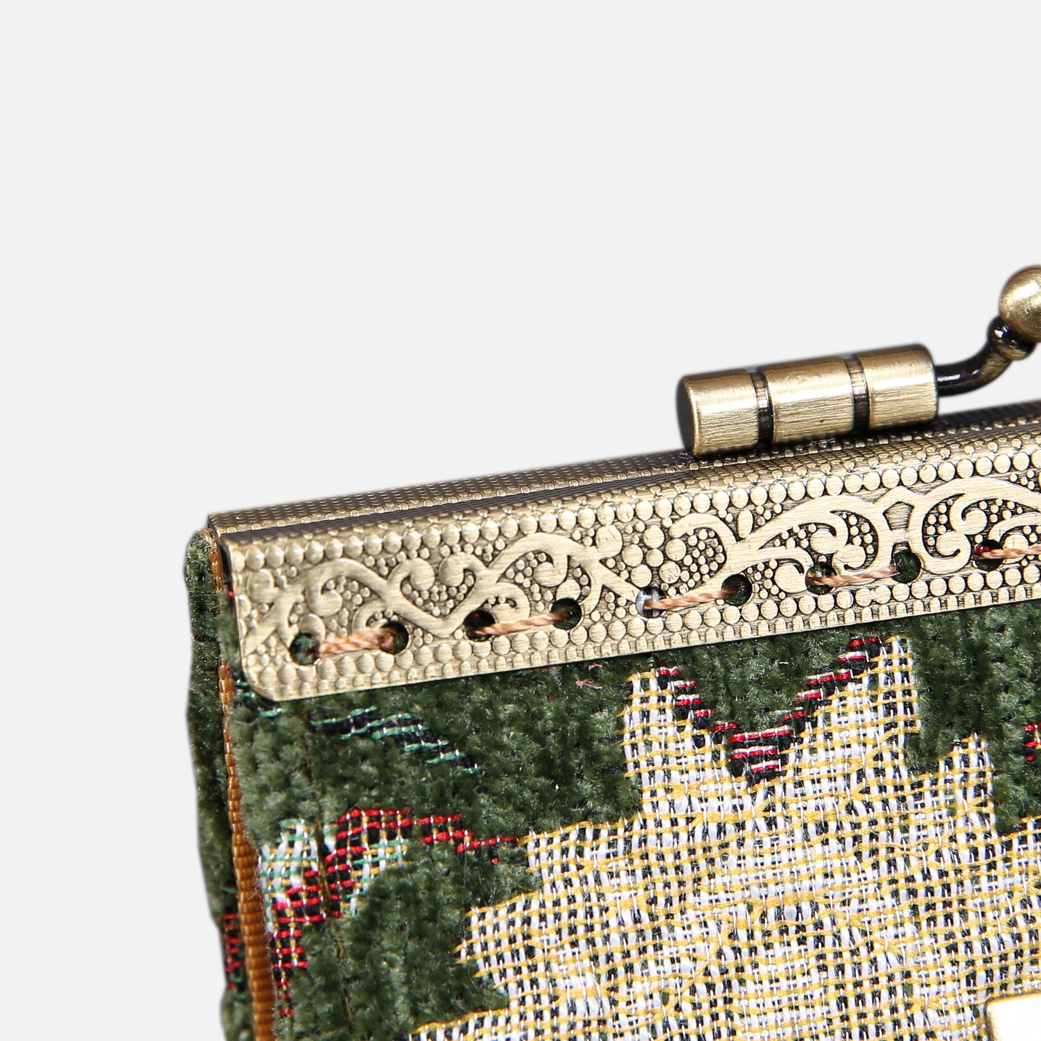 Oriental Arugula Green Card Wallet MCW Handmade-7