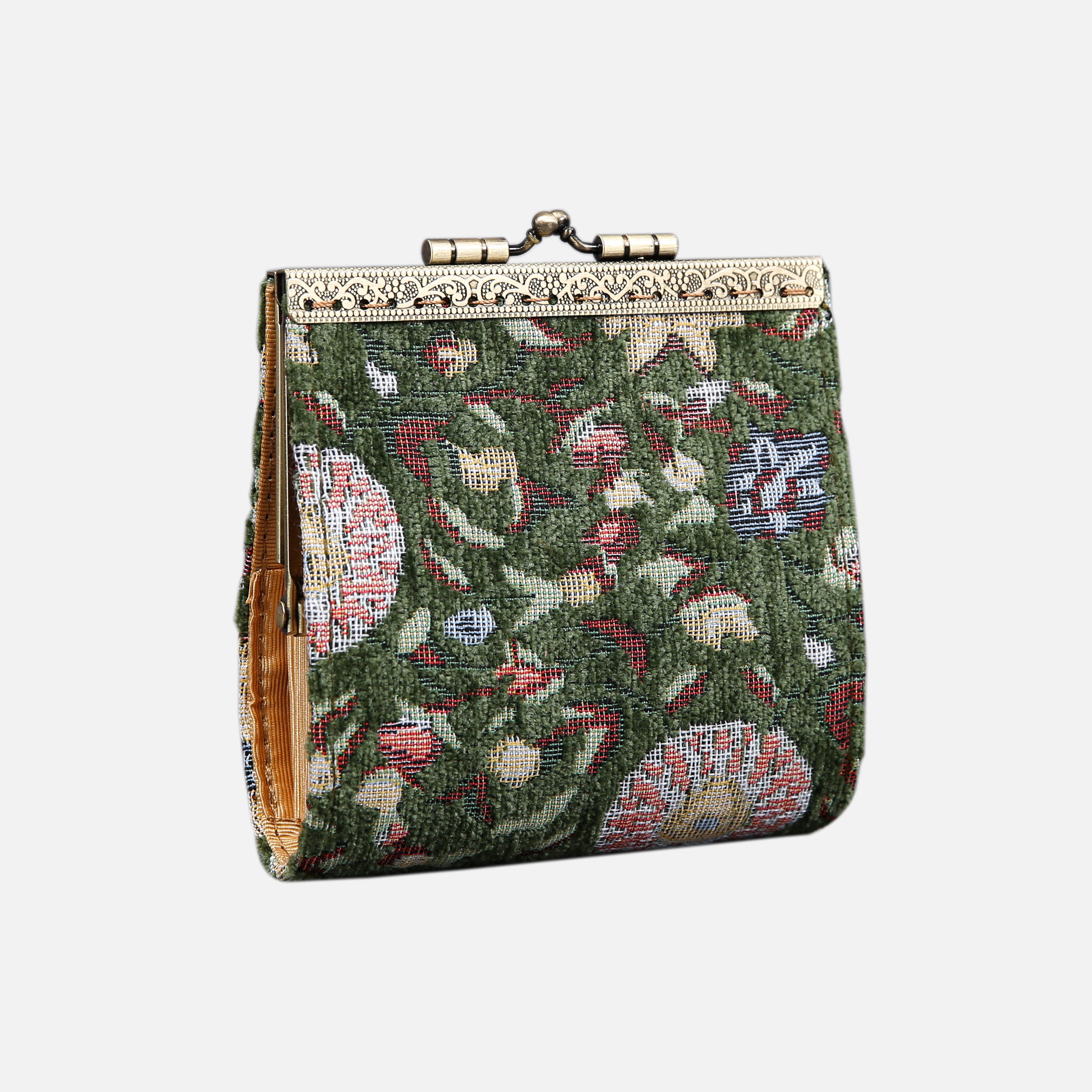 Oriental Arugula Green Card Wallet MCW Handmade-2