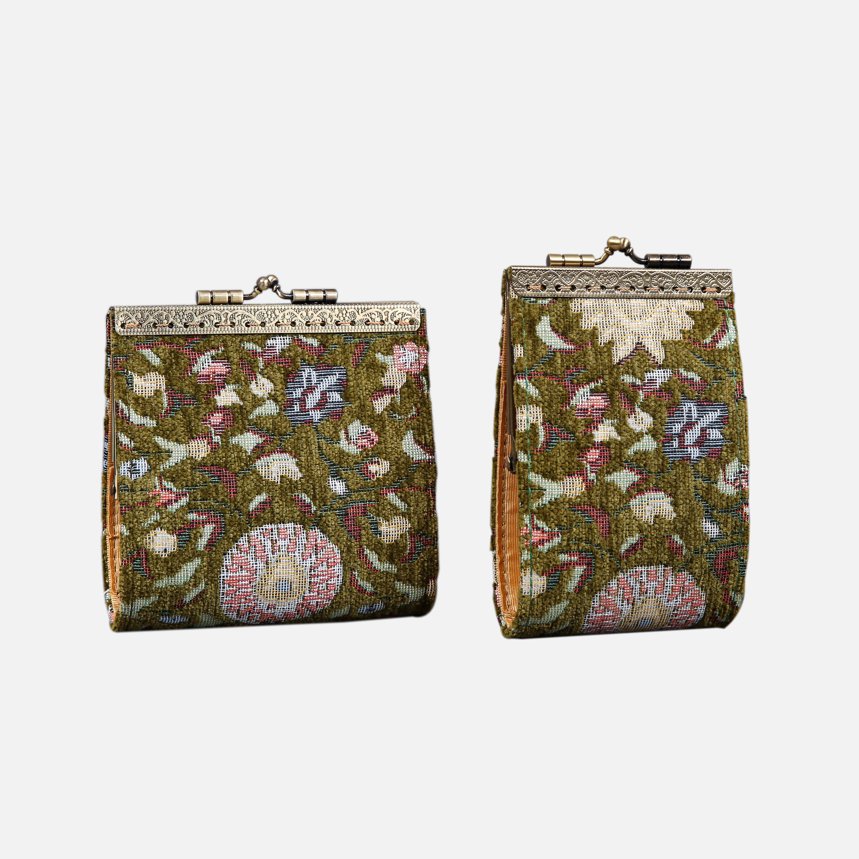 Oriental Avocado Card Wallet MCW Handmade