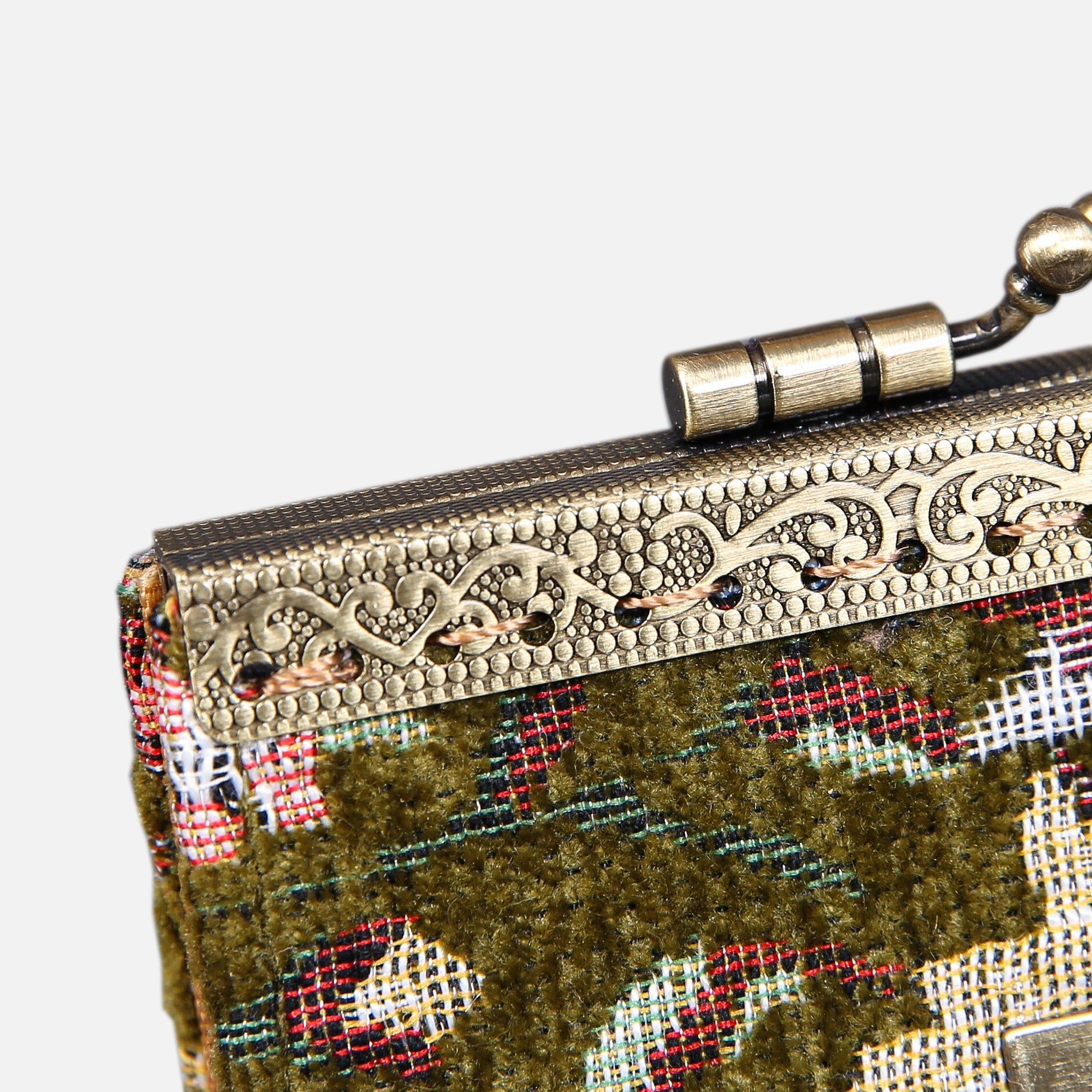 Oriental Avocado Card Wallet MCW Handmade-7