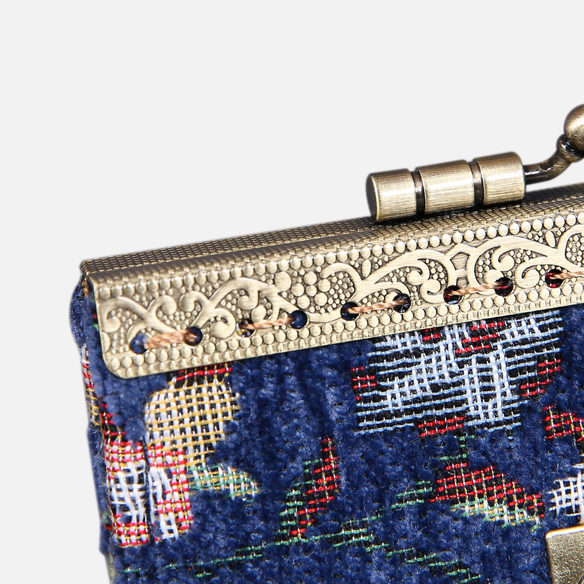 Oriental Blue Card Wallet MCW Handmade-7