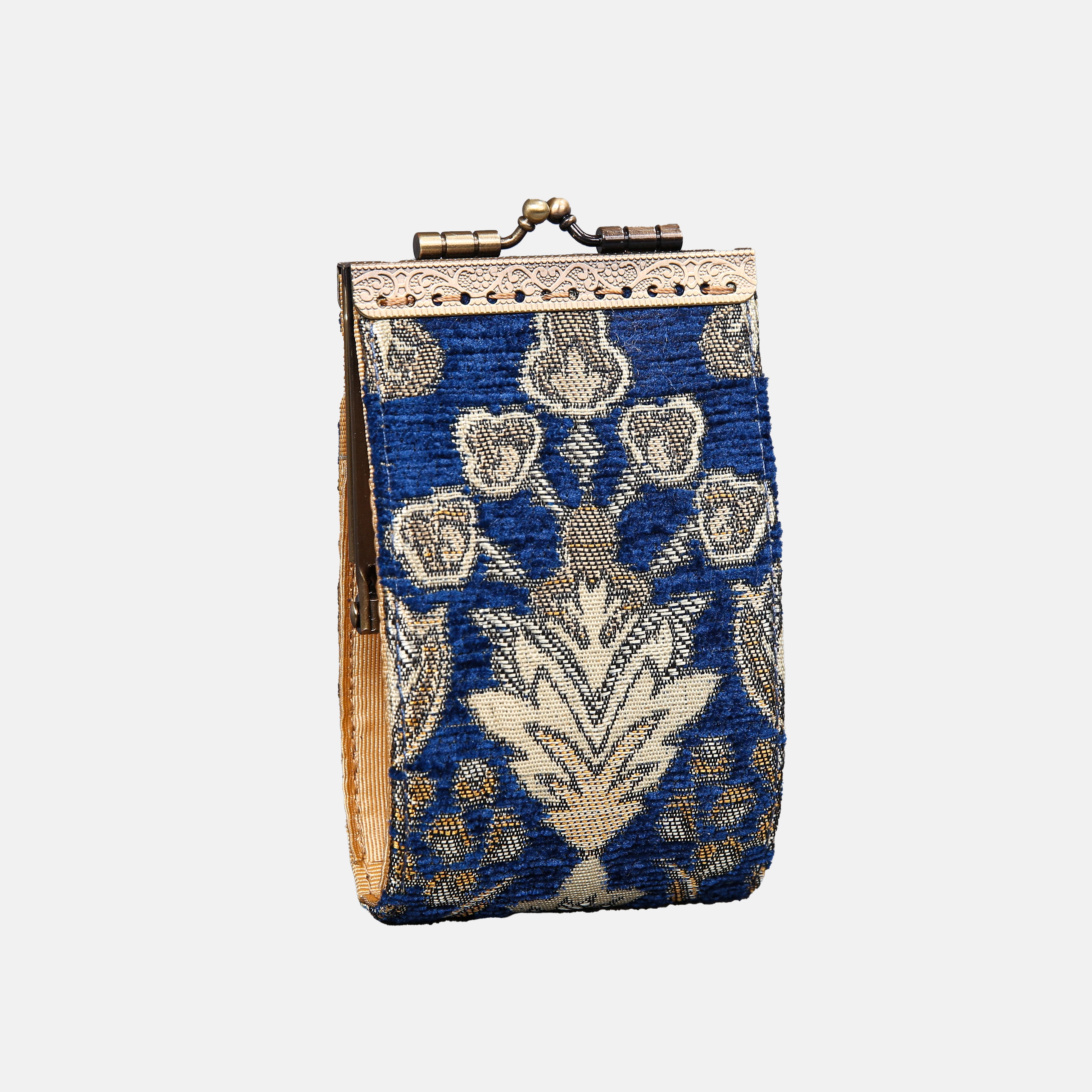 Victorian Blossom Blue Card Wallet  MCW Handmade-4