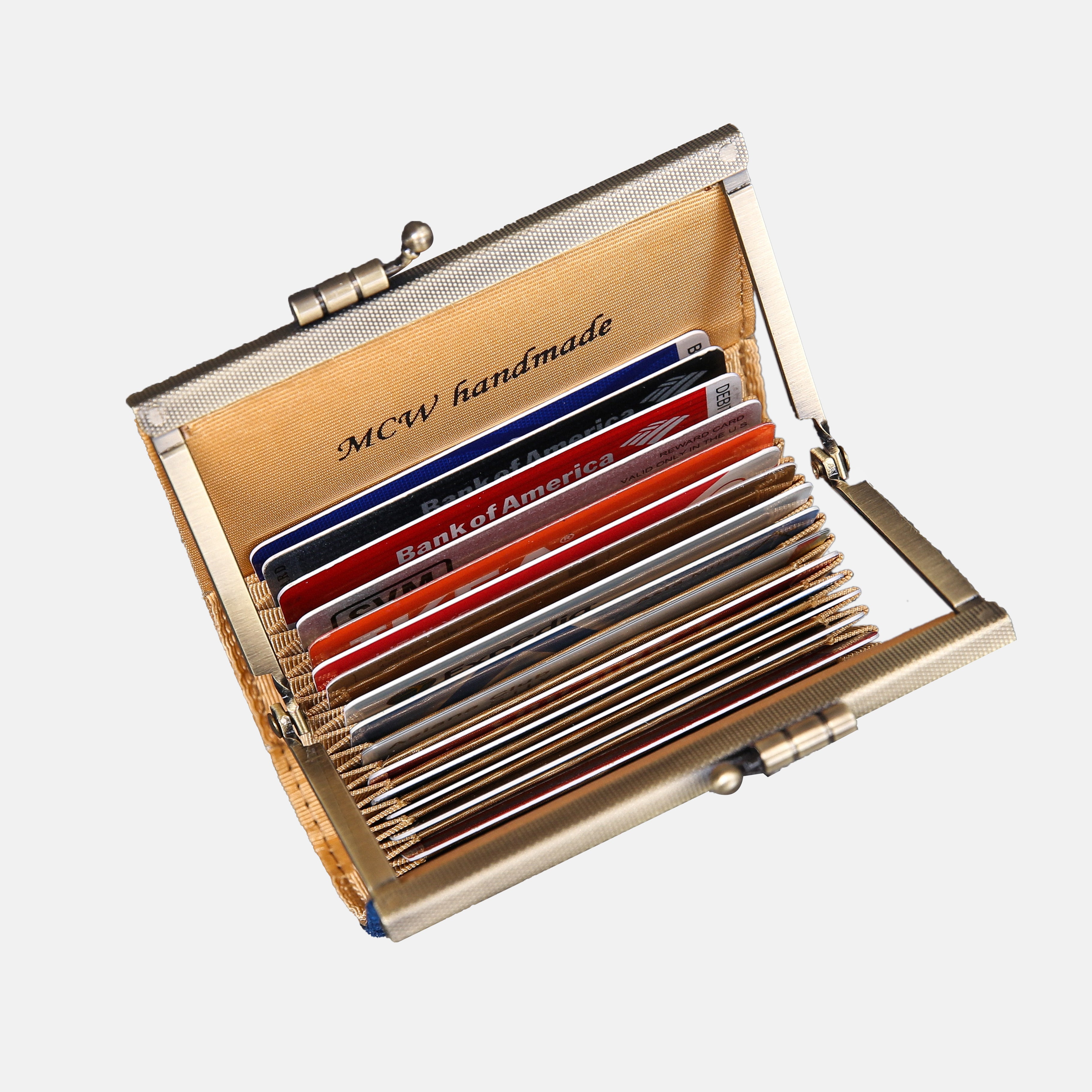 Victorian Blossom Blue Card Wallet  MCW Handmade-8