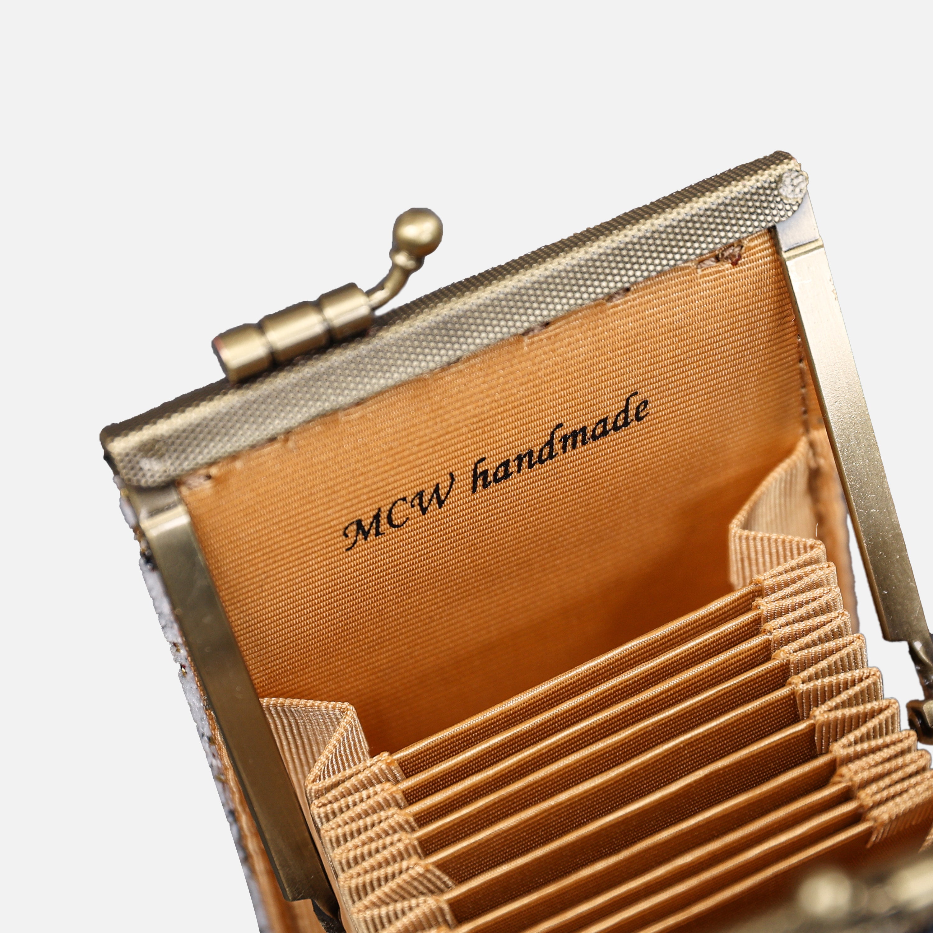 Golden Age Navy Card Wallet MCW Handmade-3