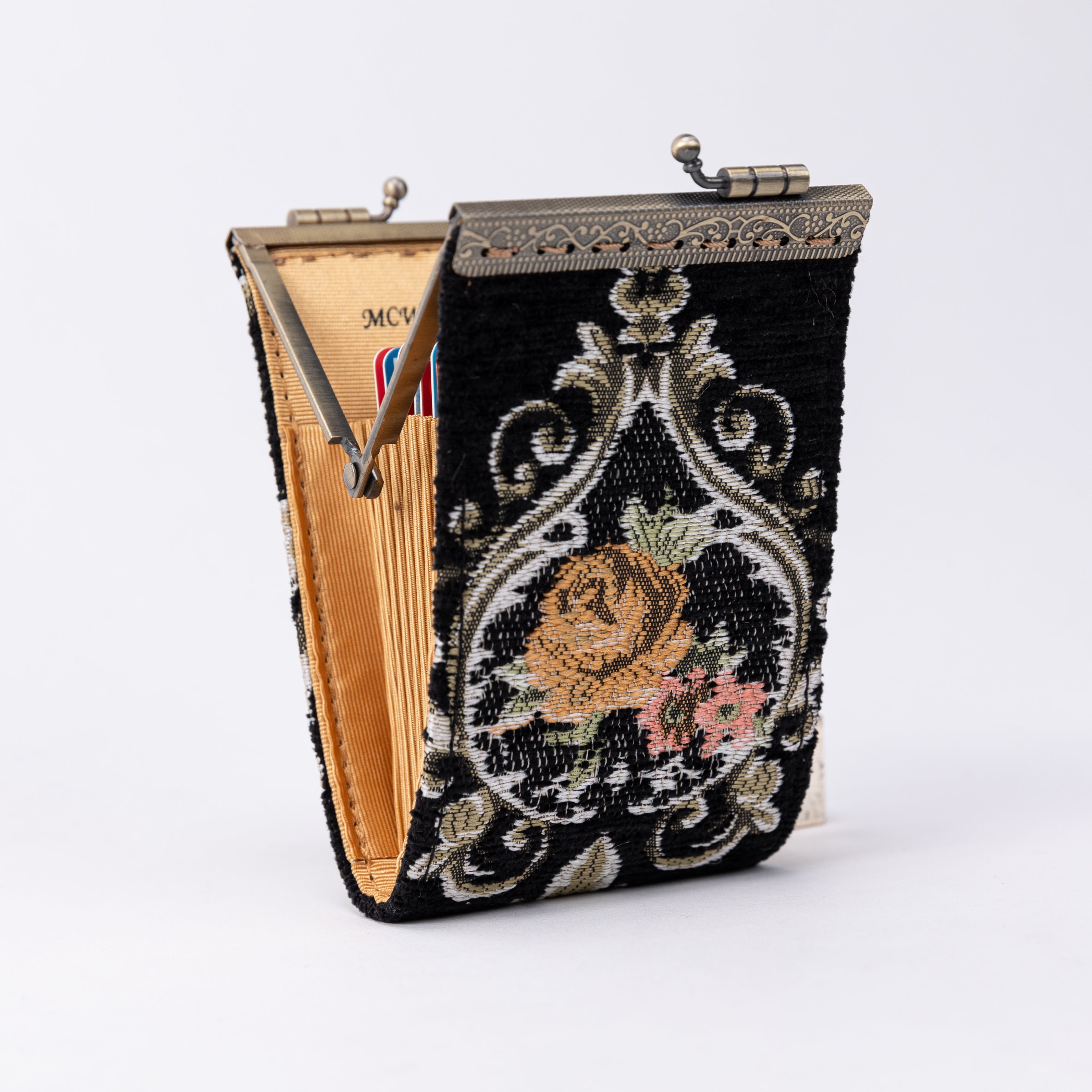 Eternal Elegance Black Card Wallet