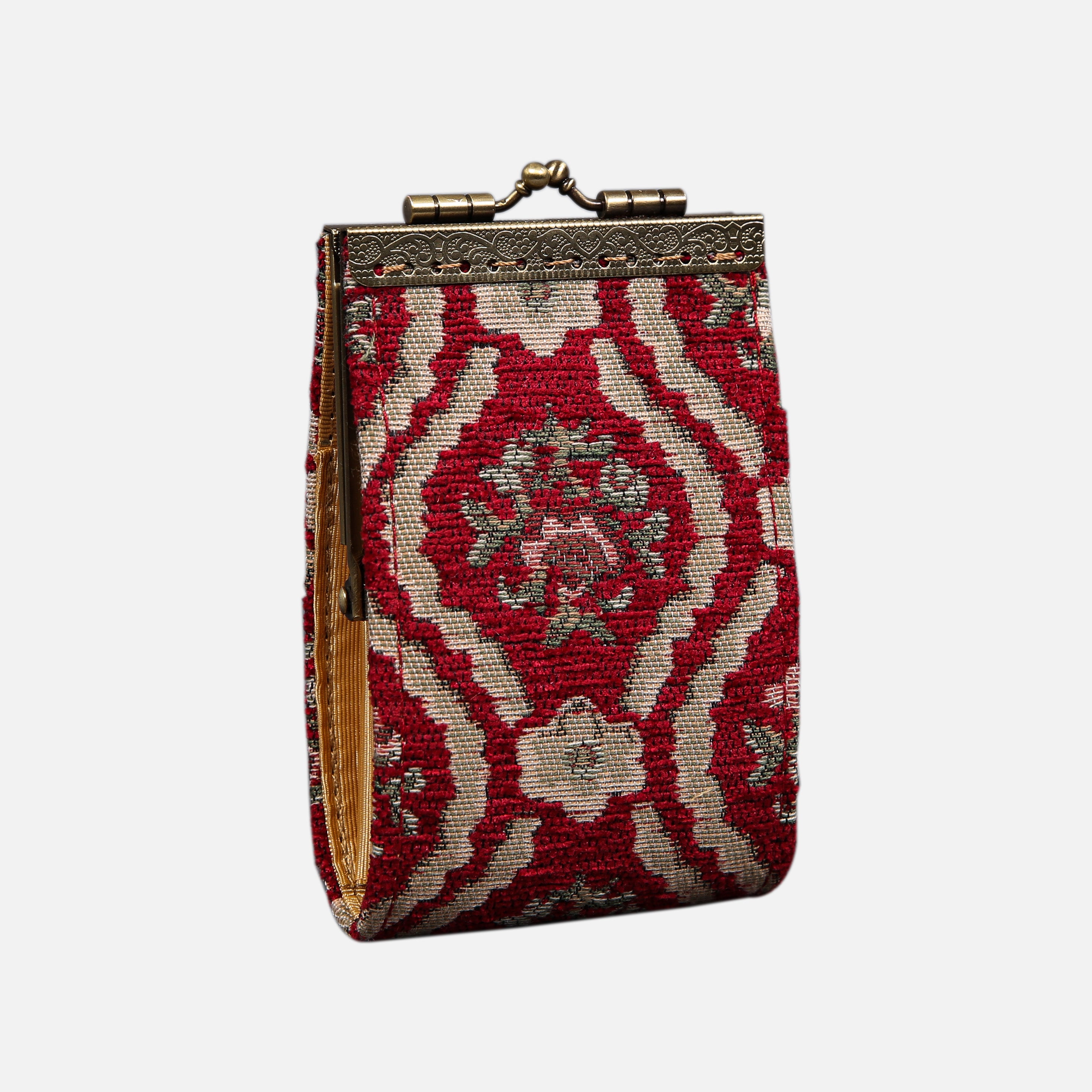 Traditional Red Card Wallet MCW Handmade-2
