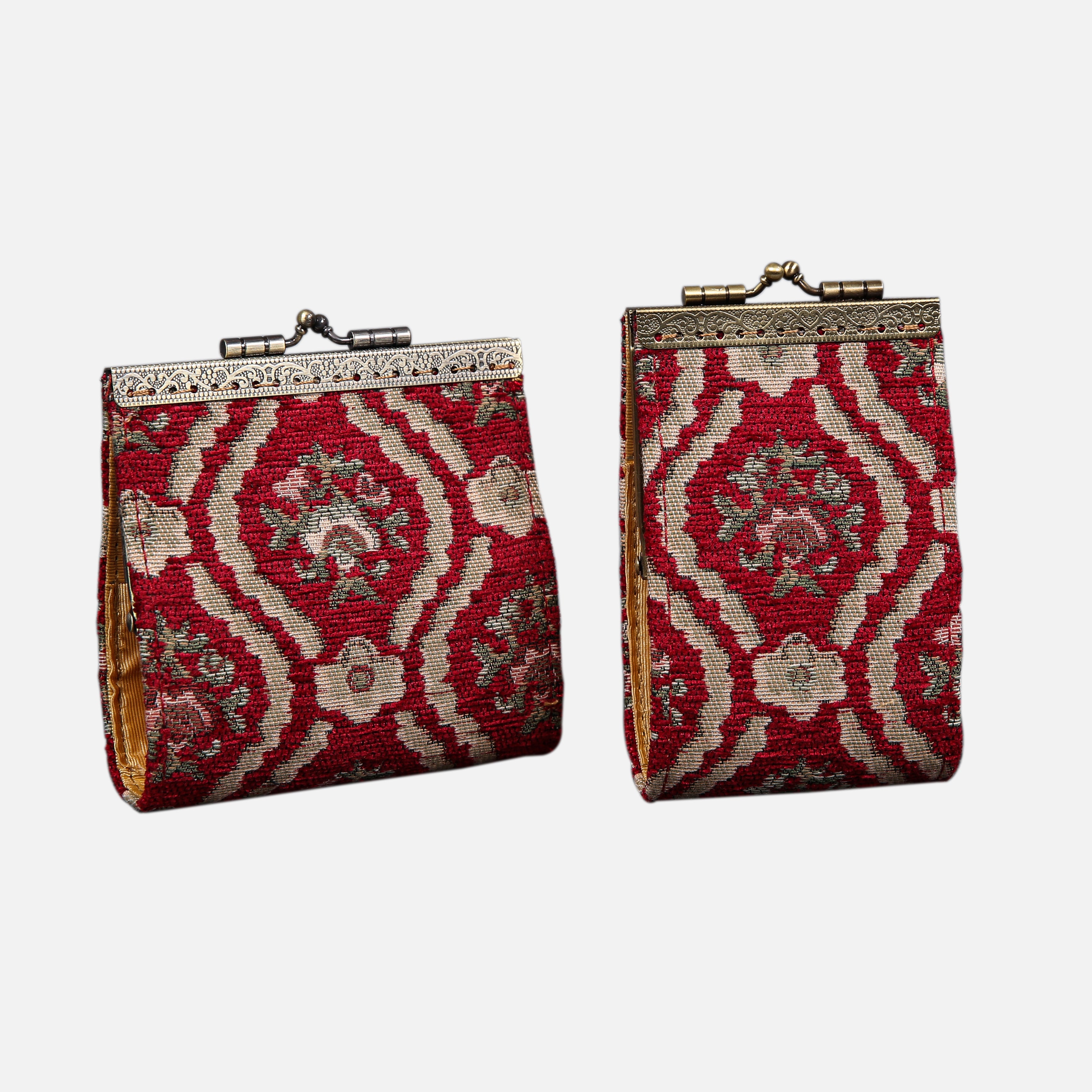 Traditional Red Card Wallet MCW Handmade